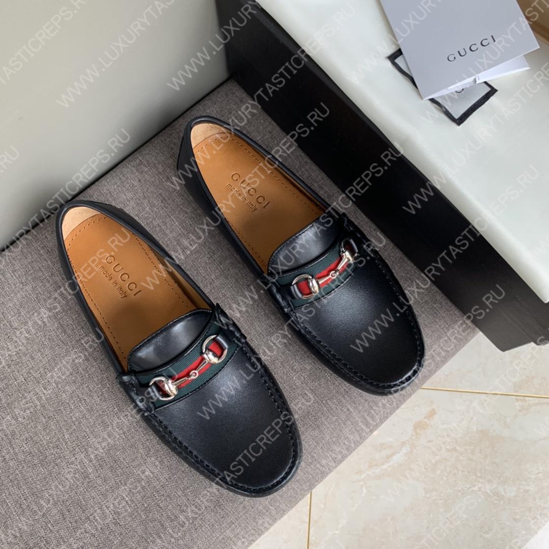 G*u*i men’s 1953 horsebit loafer black 307929