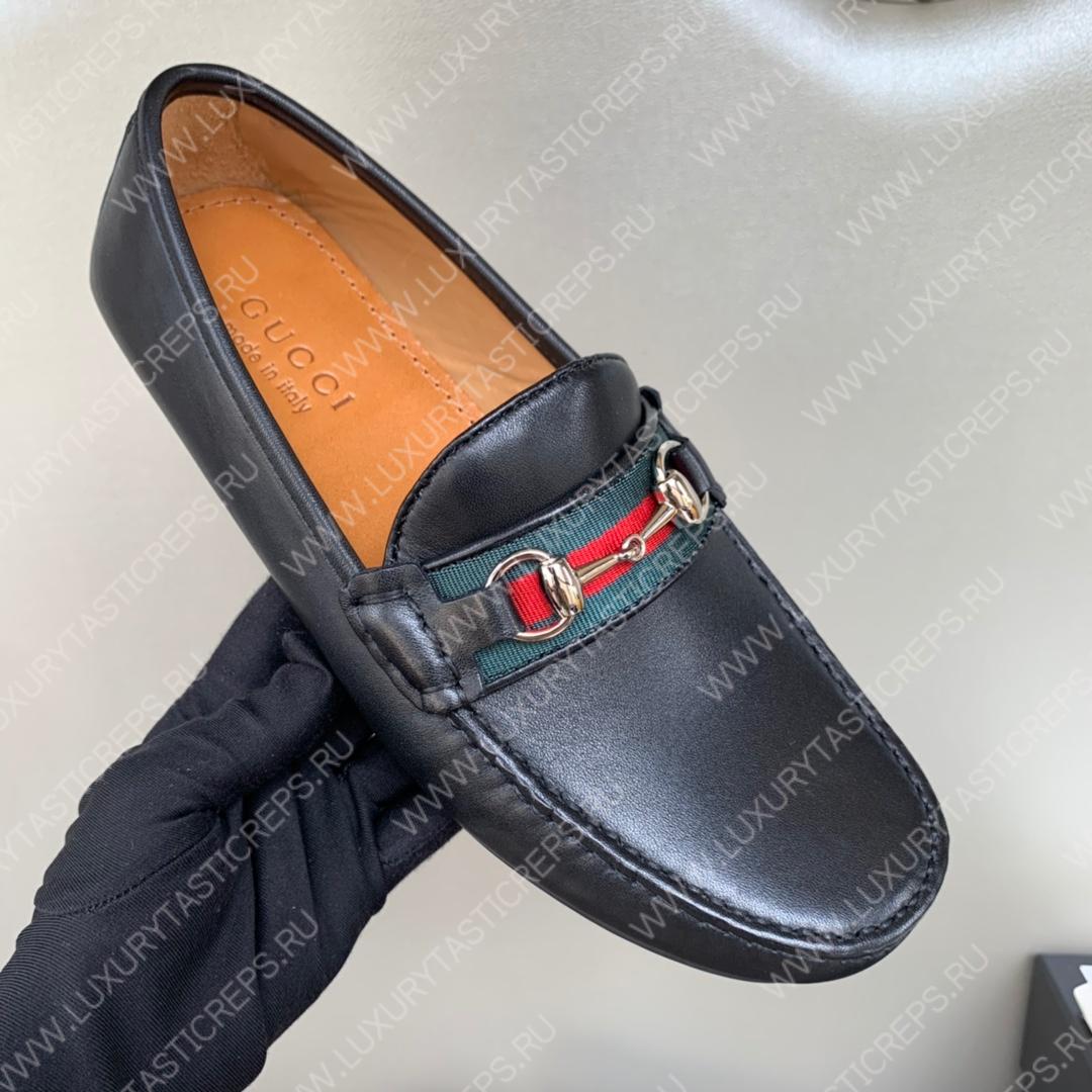 G*u*i men’s 1953 horsebit loafer black 307929