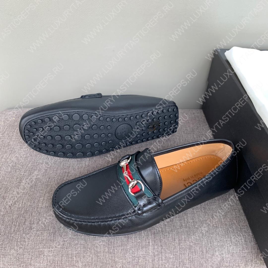 G*u*i men’s 1953 horsebit loafer black 307929