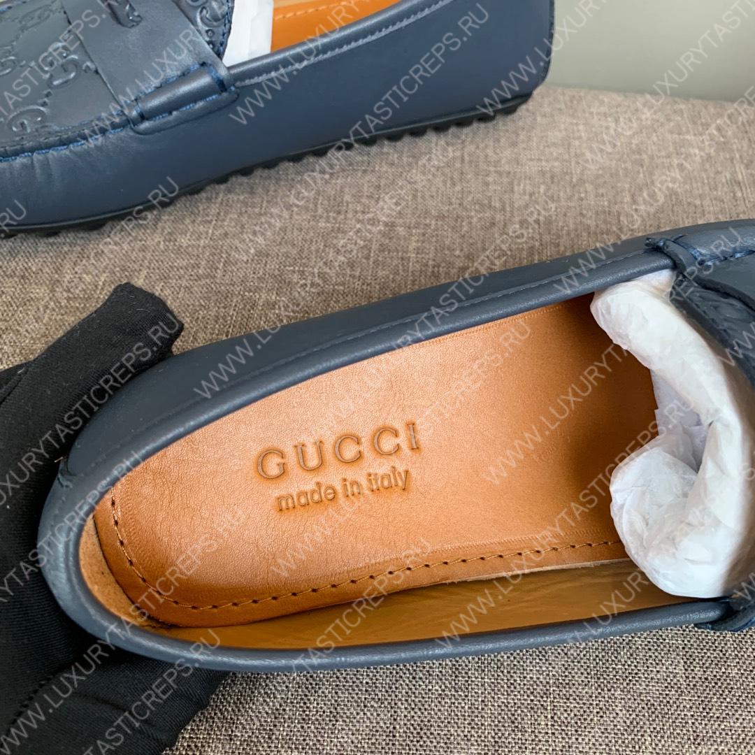 G*u*i men’s 1953 horsebit loaferwith g web dark grey 307929