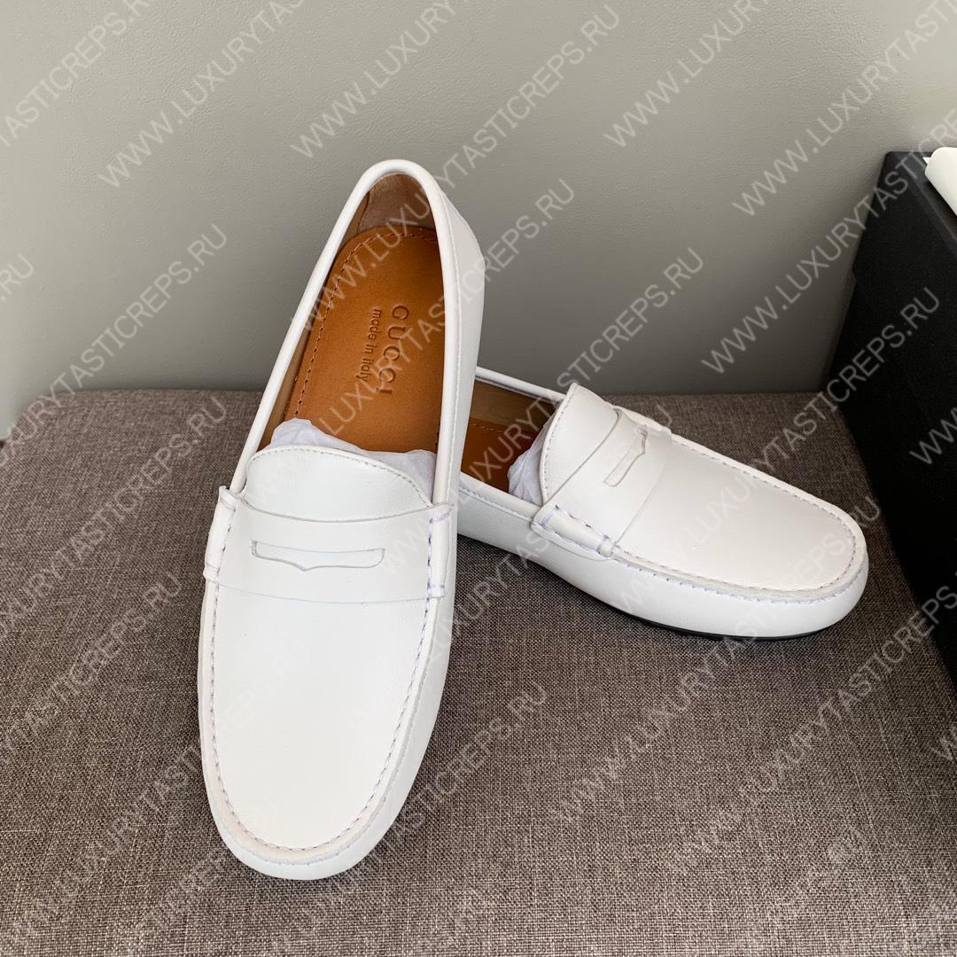 G*u*i men’s 1953 horsebit loafer white 307929