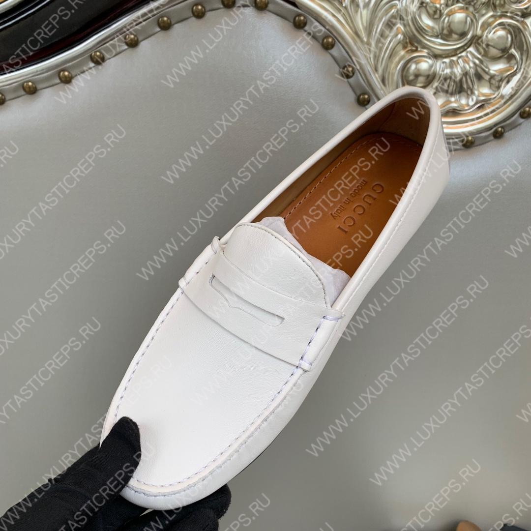 G*u*i men’s 1953 horsebit loafer white 307929