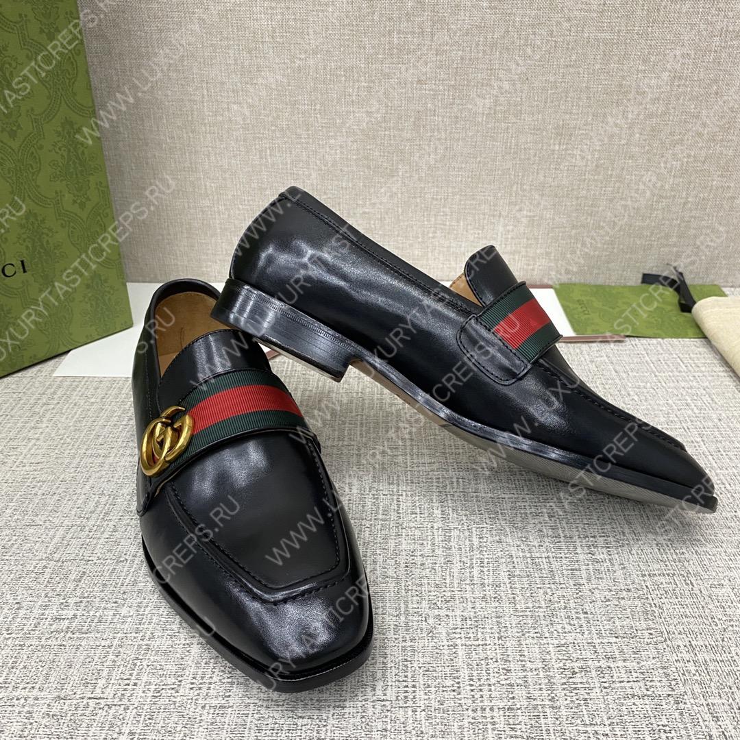 G*u*i loafer with tassels black 744406 1w610 1066