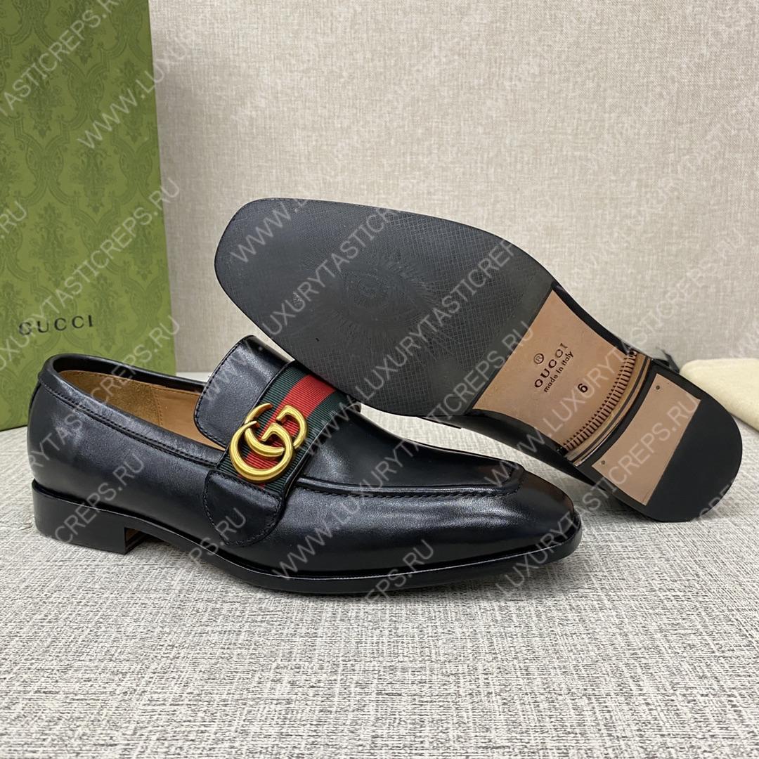 G*u*i loafer with tassels black 744406 1w610 1066
