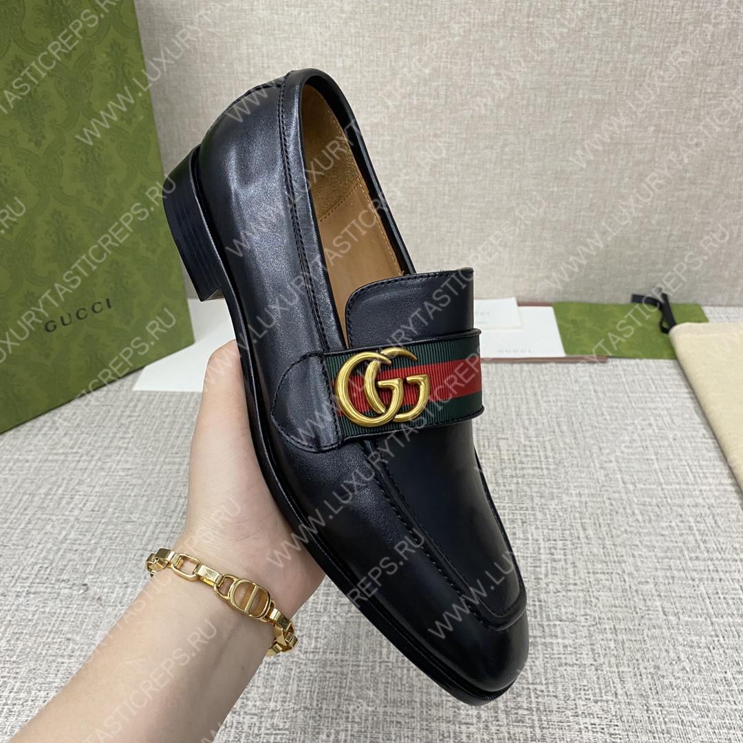 G*u*i loafer with tassels black 744406 1w610 1066