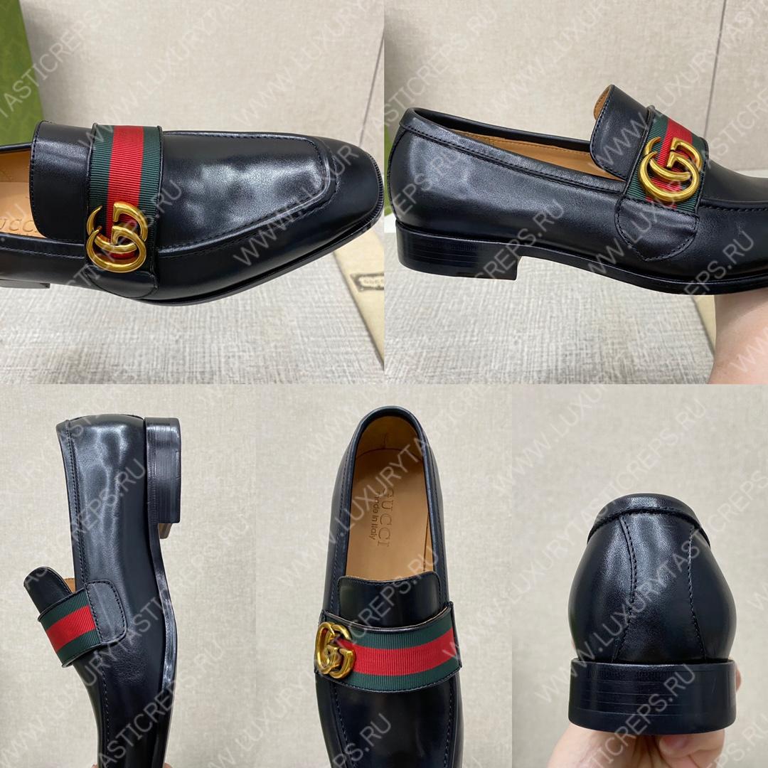 G*u*i loafer with tassels black 744406 1w610 1066