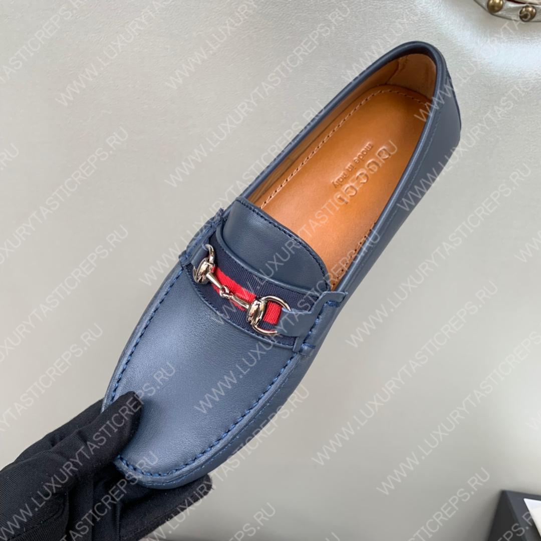 G*u*i men’s 1953 horsebit loafer dark grey 307929