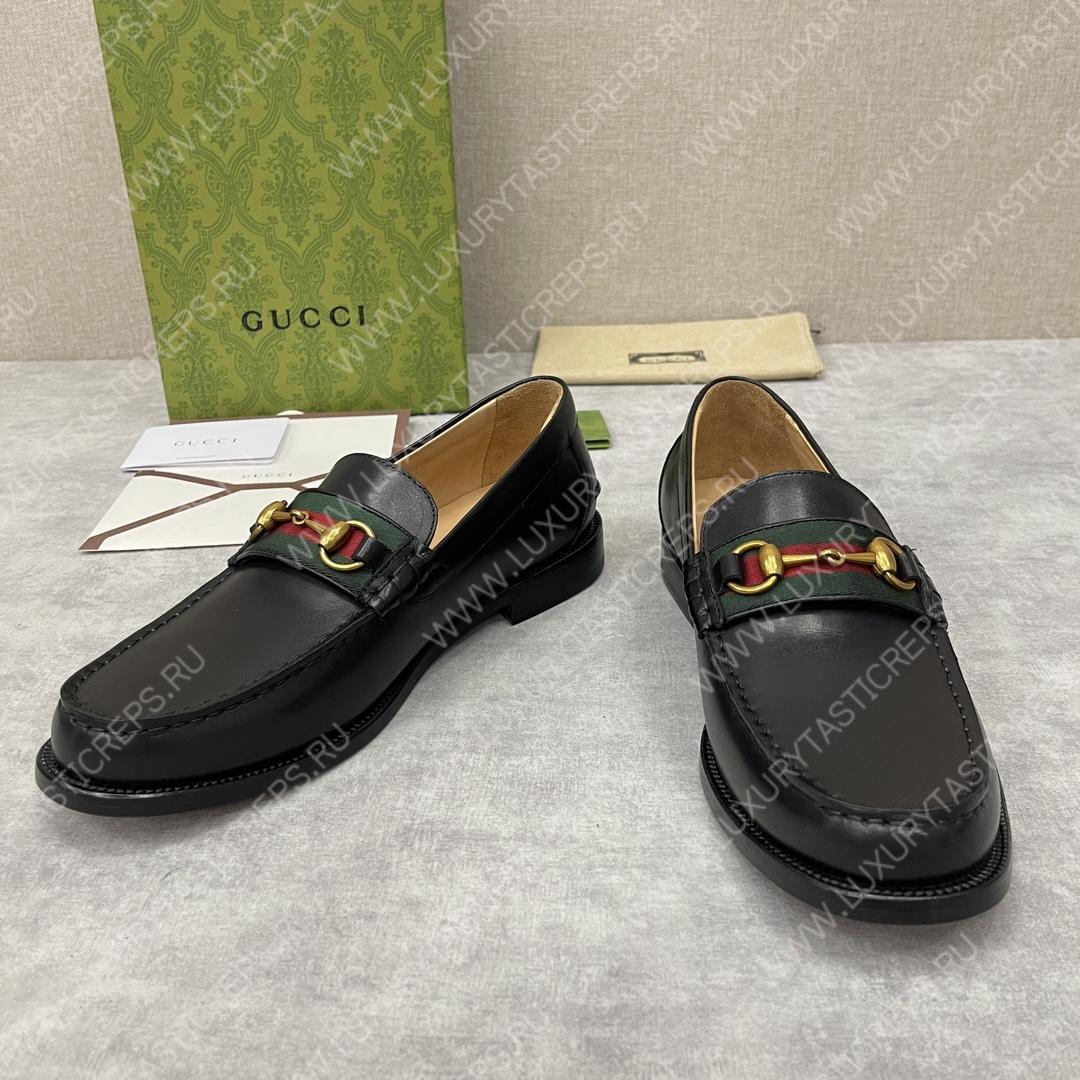 G*u*i loafer with horsebit black 655579