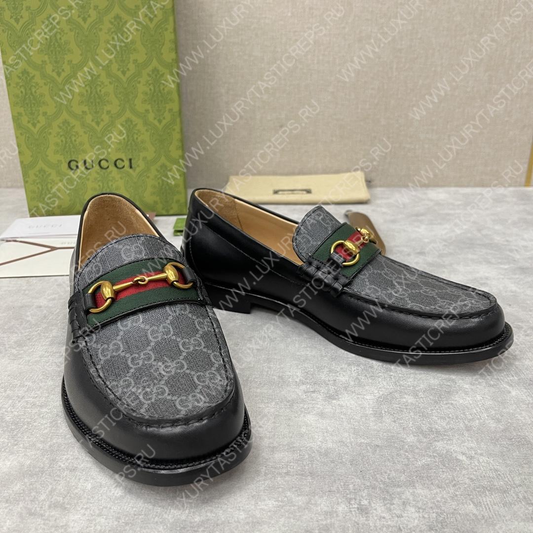 G*u*i loafer with horsebit grey 655579