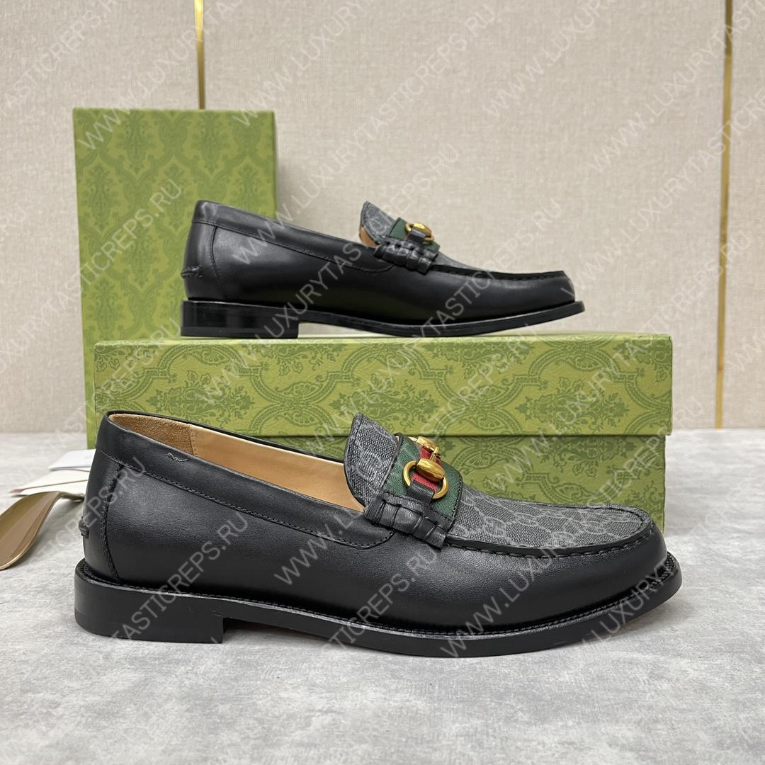 G*u*i loafer with horsebit grey 655579