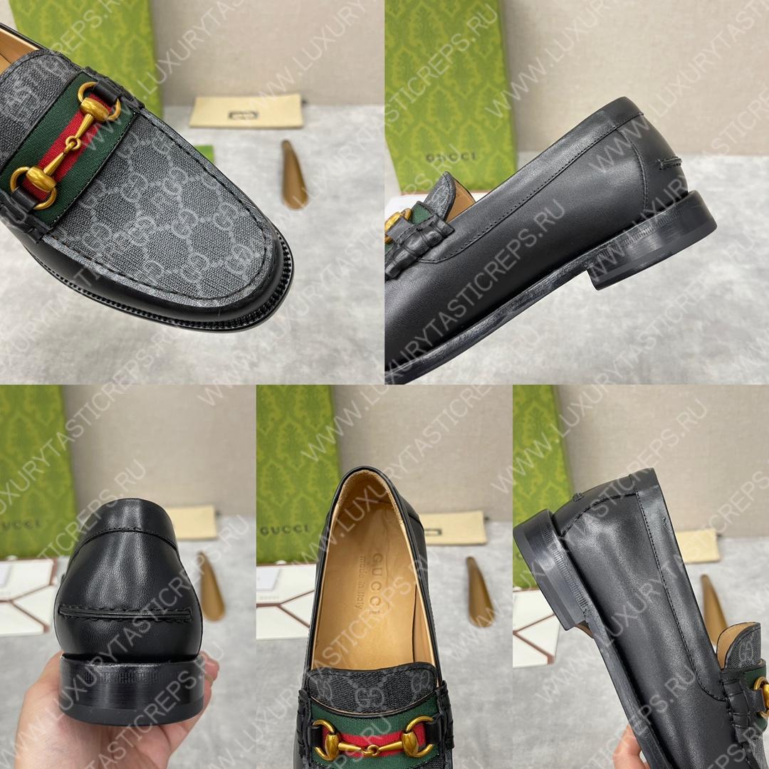 G*u*i loafer with horsebit grey 655579