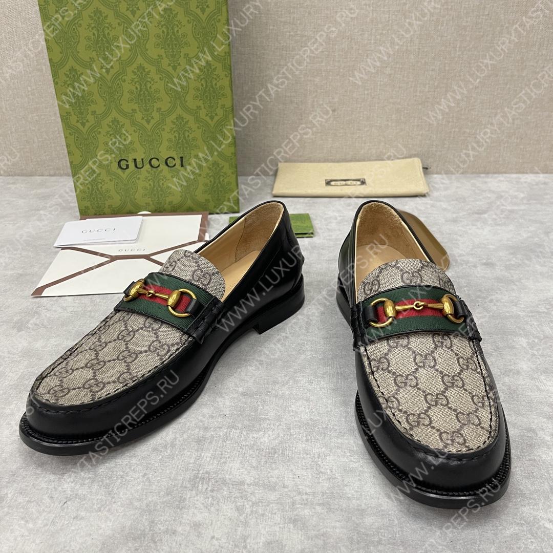 G*u*i loafer with horsebit beige 655579