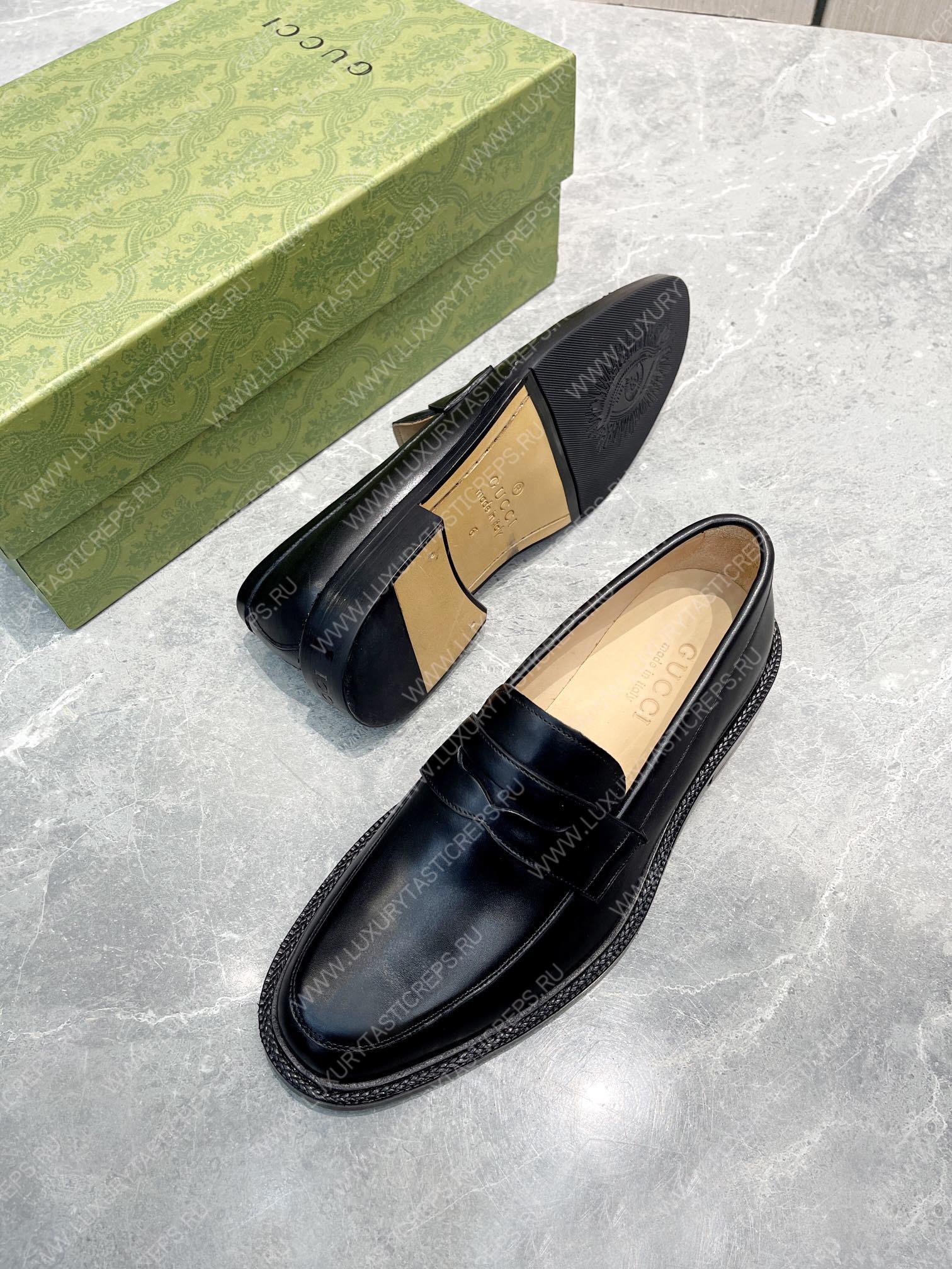 G*u*i men’s loafers black 712351