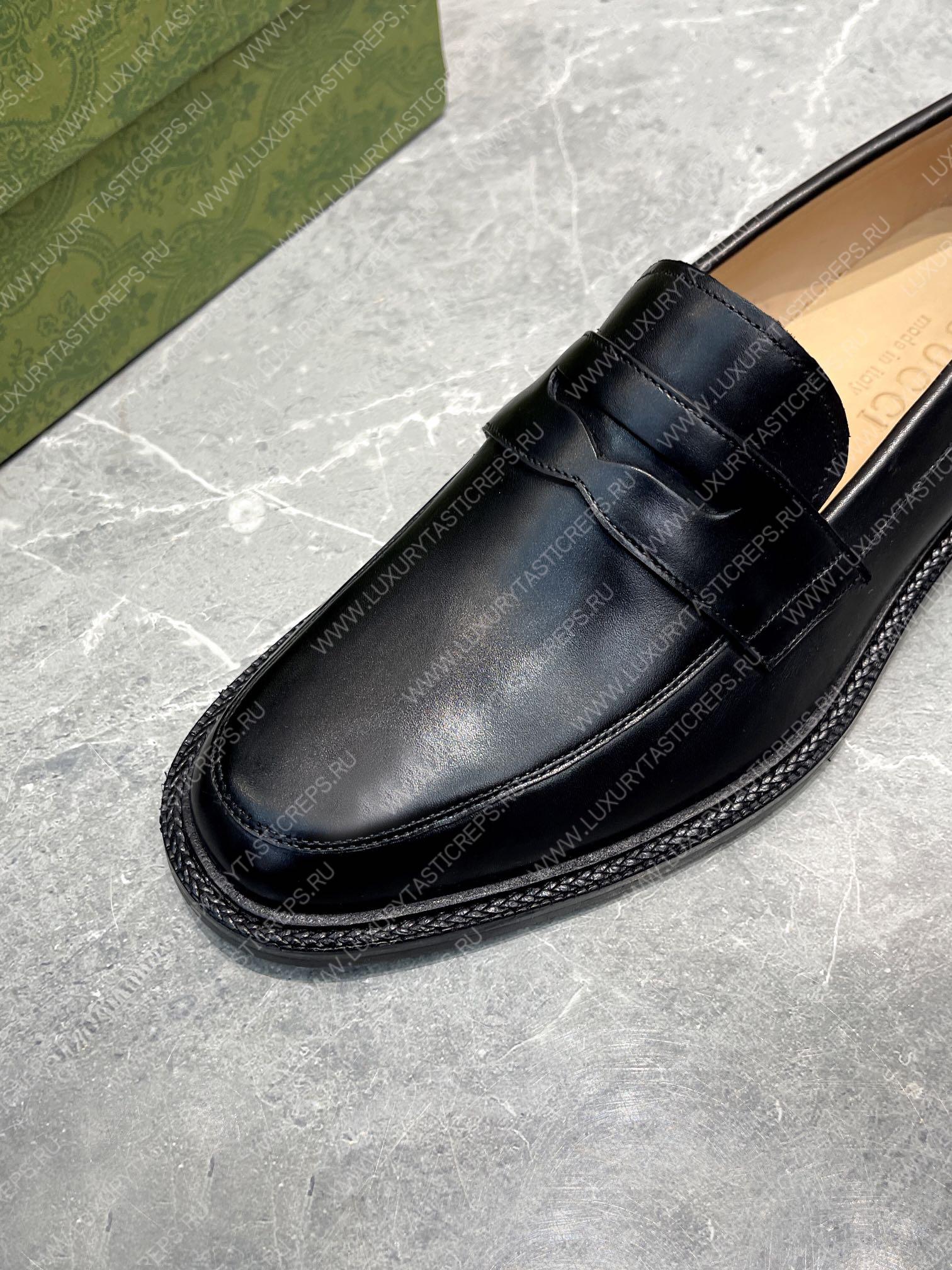 G*u*i men’s loafers black 712351