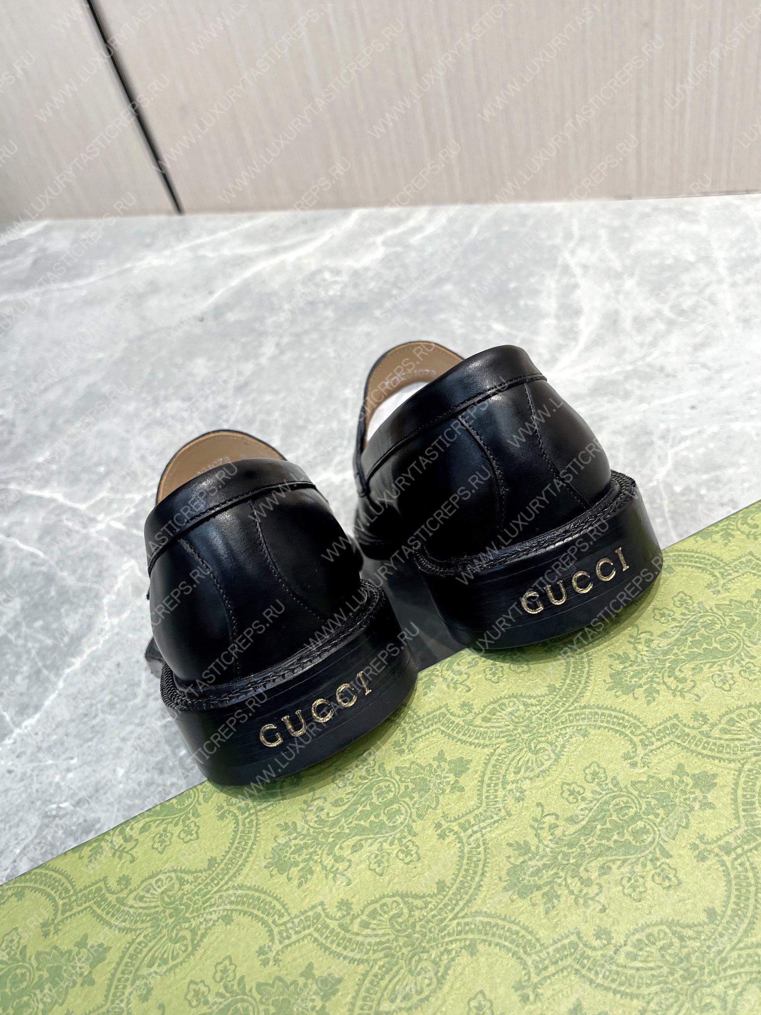 G*u*i men’s loafers black 712351