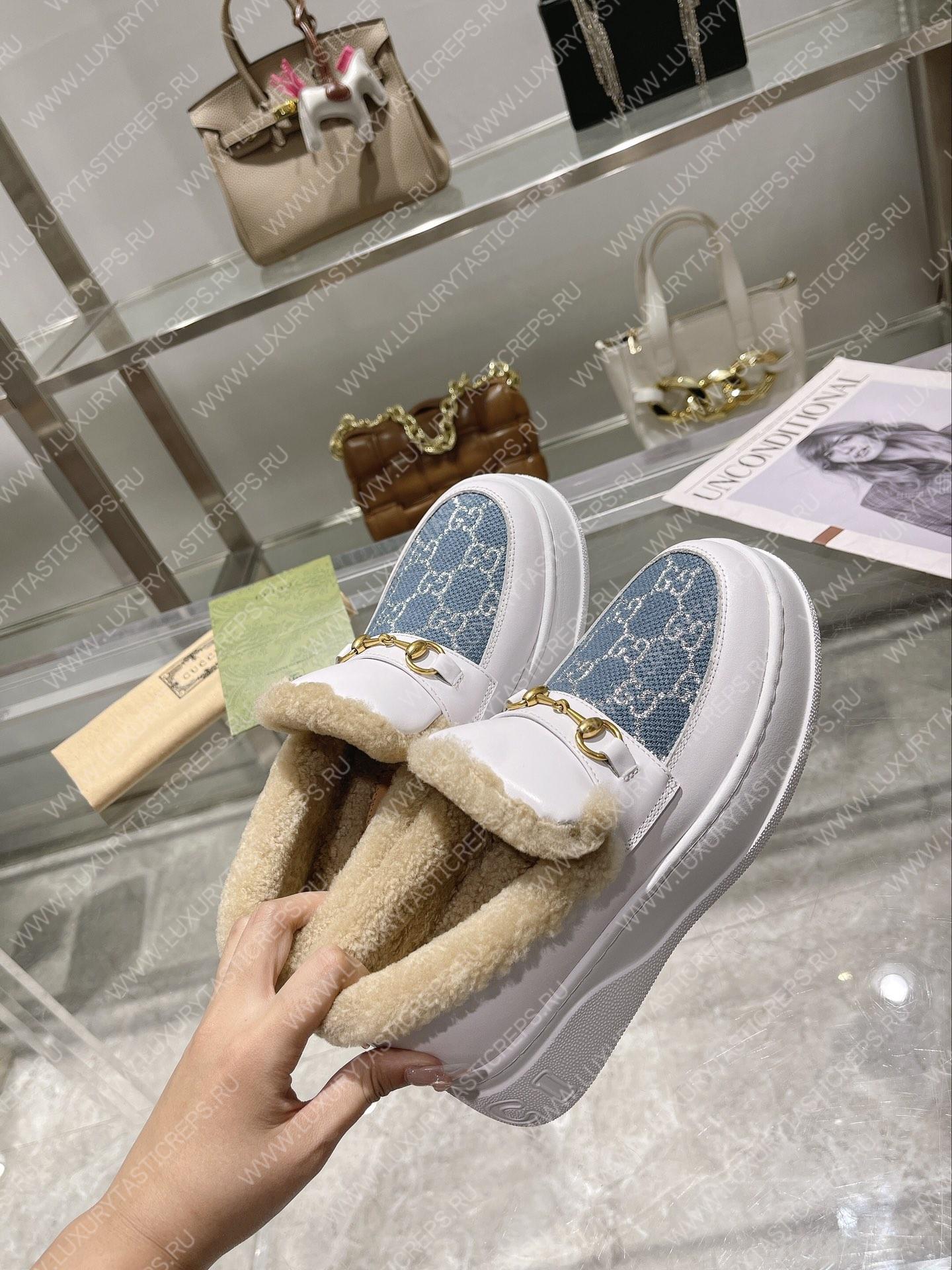 G*u*i loafer white 730227