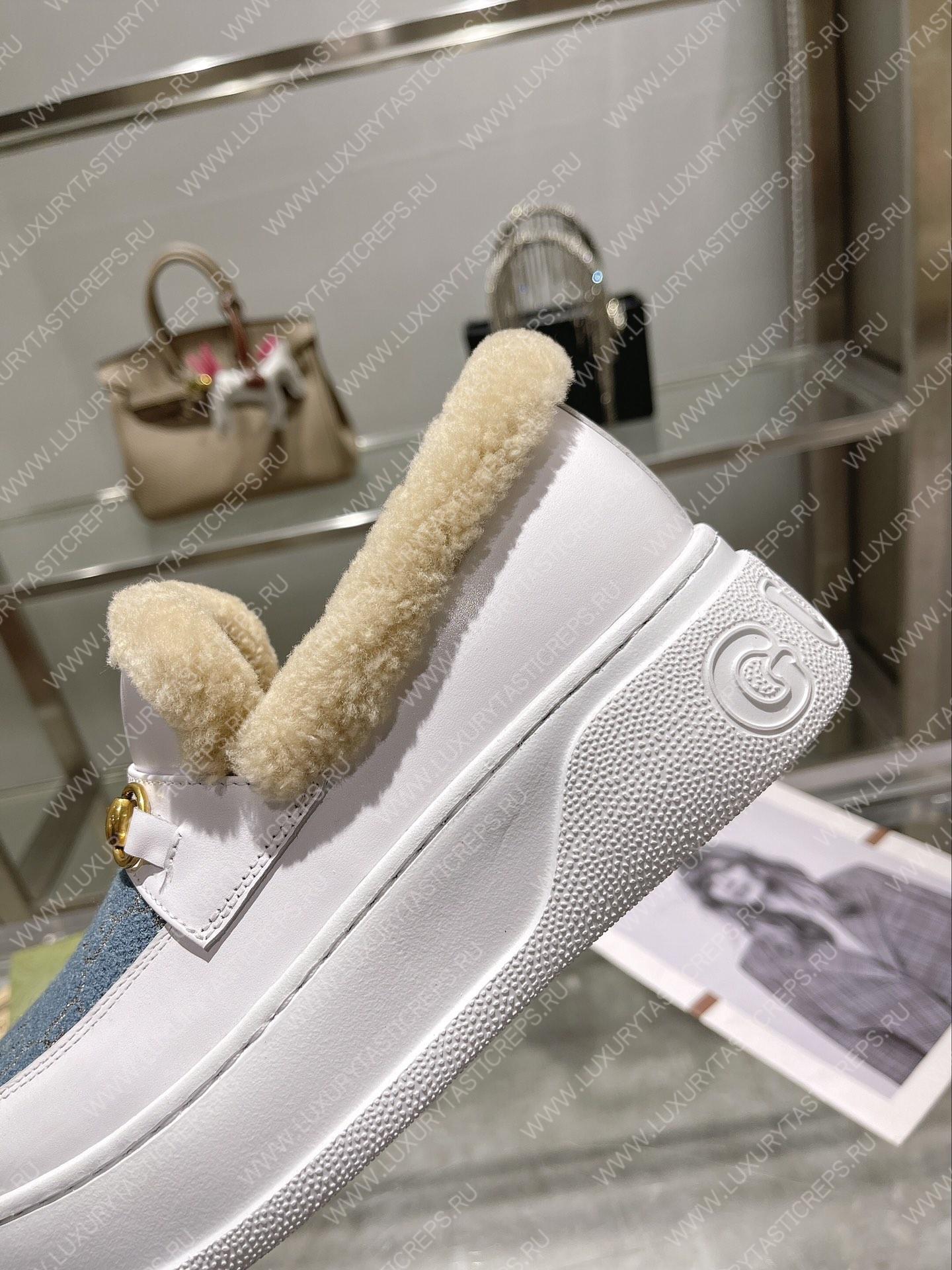 G*u*i loafer white 730227