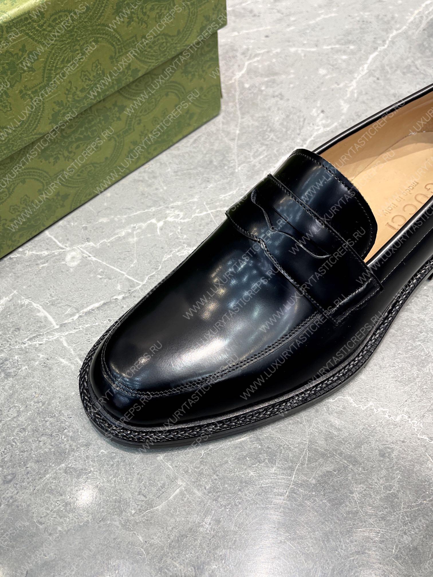 G*u*i men’s loafers black 712351