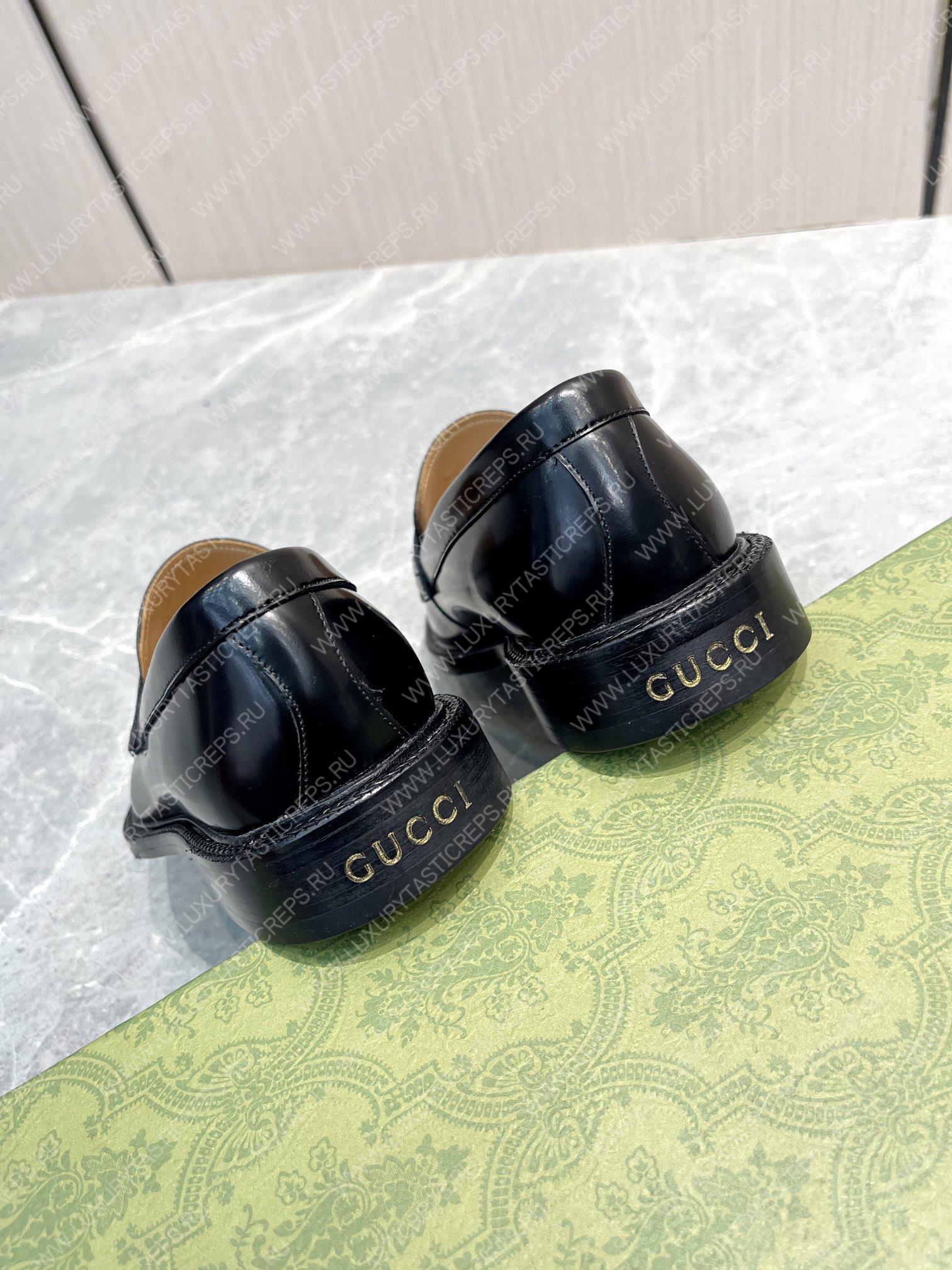 G*u*i men’s loafers black 712351