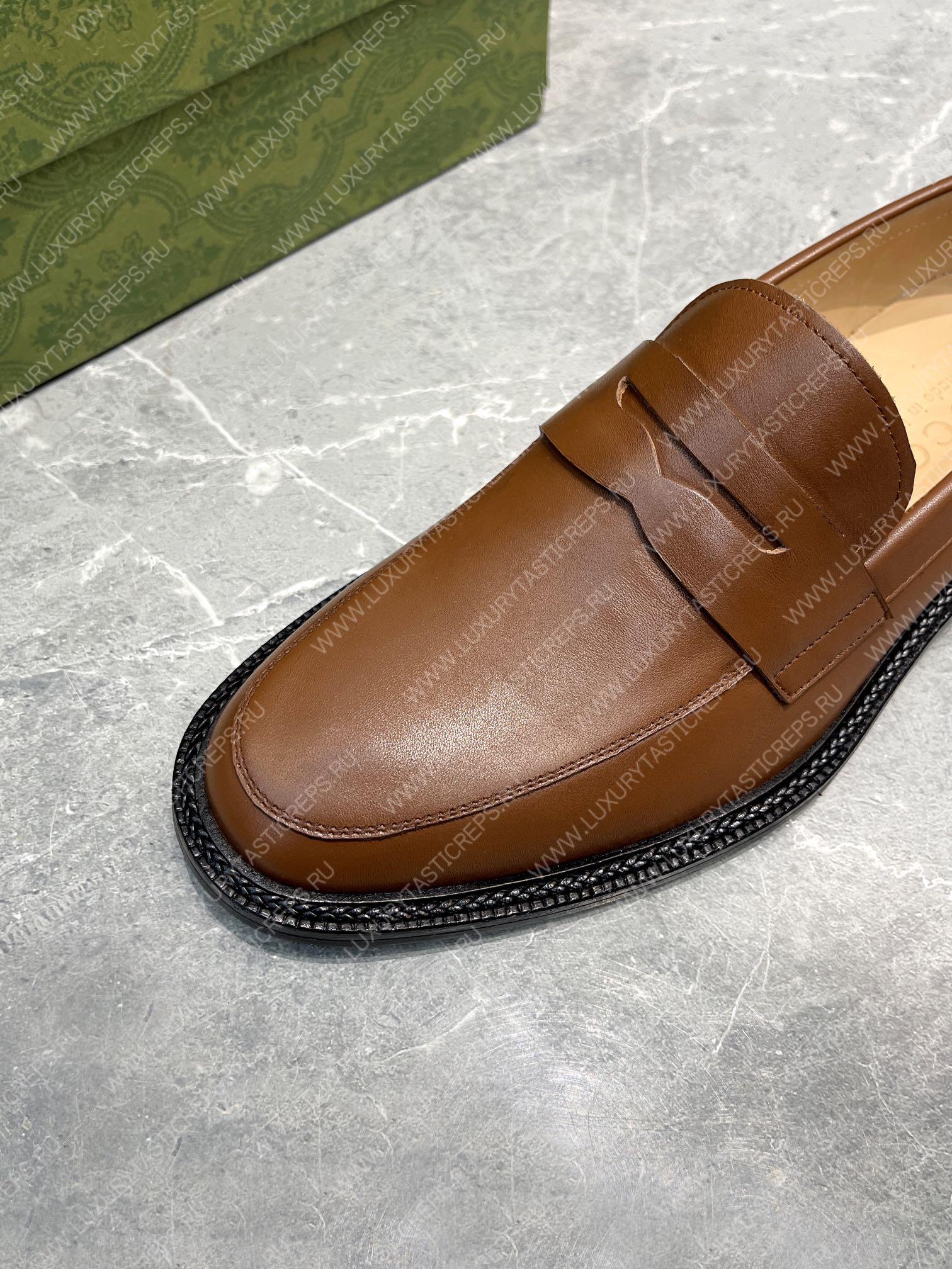 G*u*i men’s loafers brown 712351