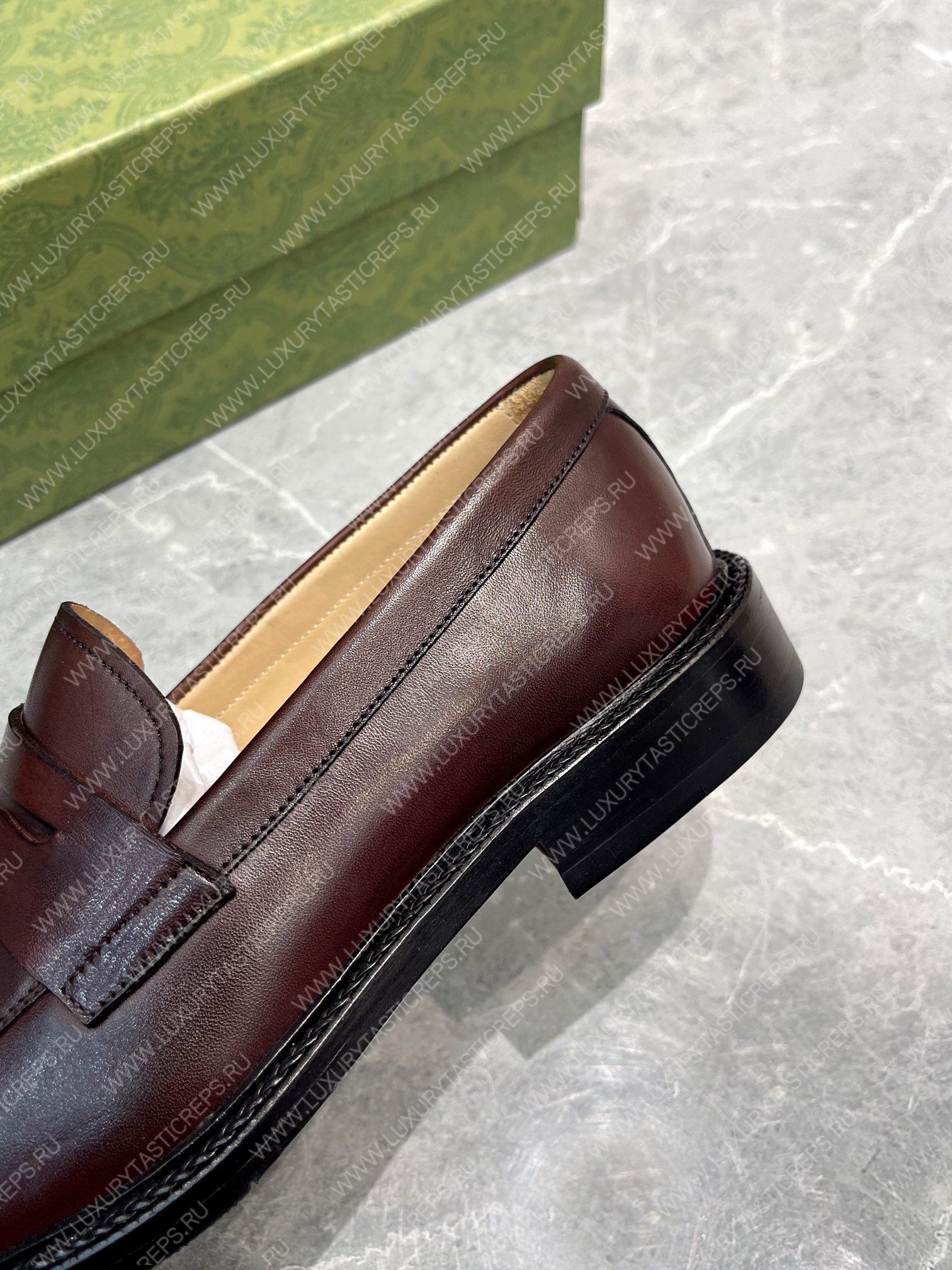 G*u*i men’s loafers burgundy 712351