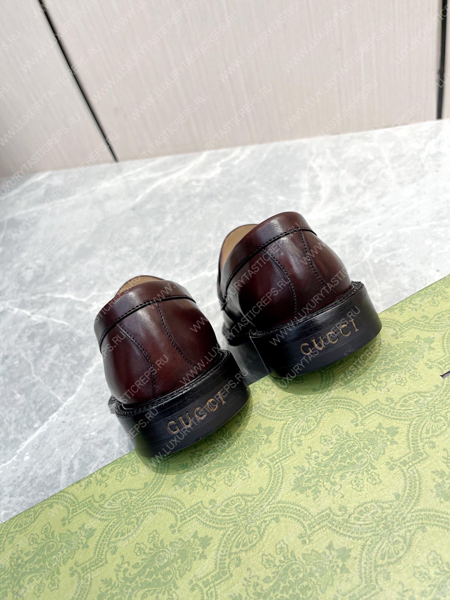 G*u*i men’s loafers burgundy 712351