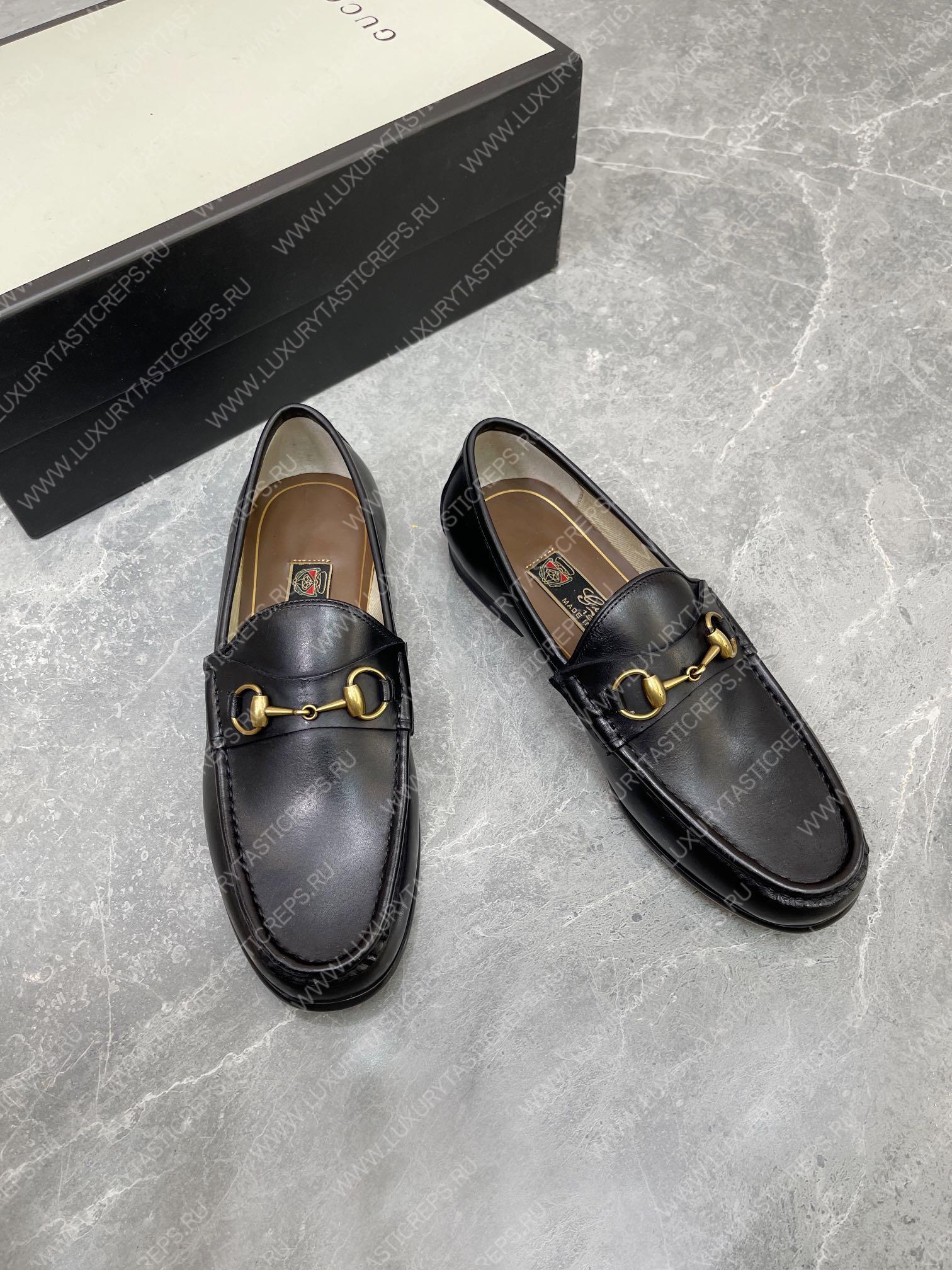 G*u*i 1953 horsebit loafer black 307929