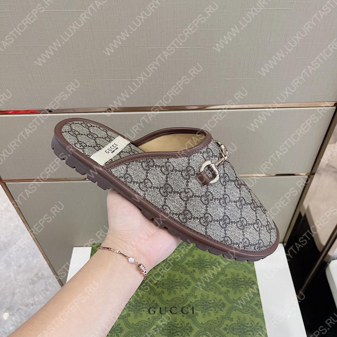 G*u*i horsebit slipper beige 749908