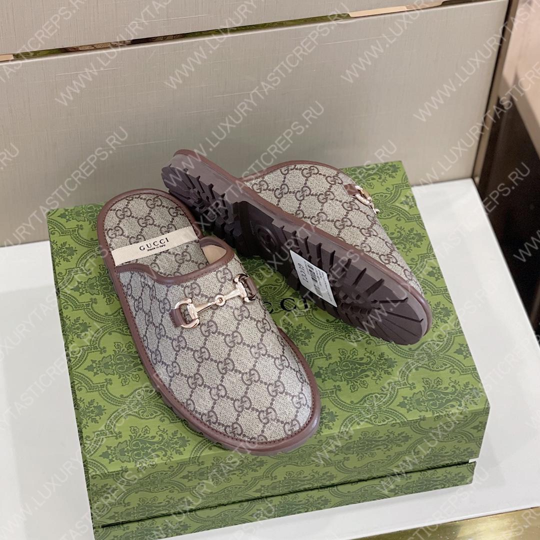 G*u*i horsebit slipper beige 749908