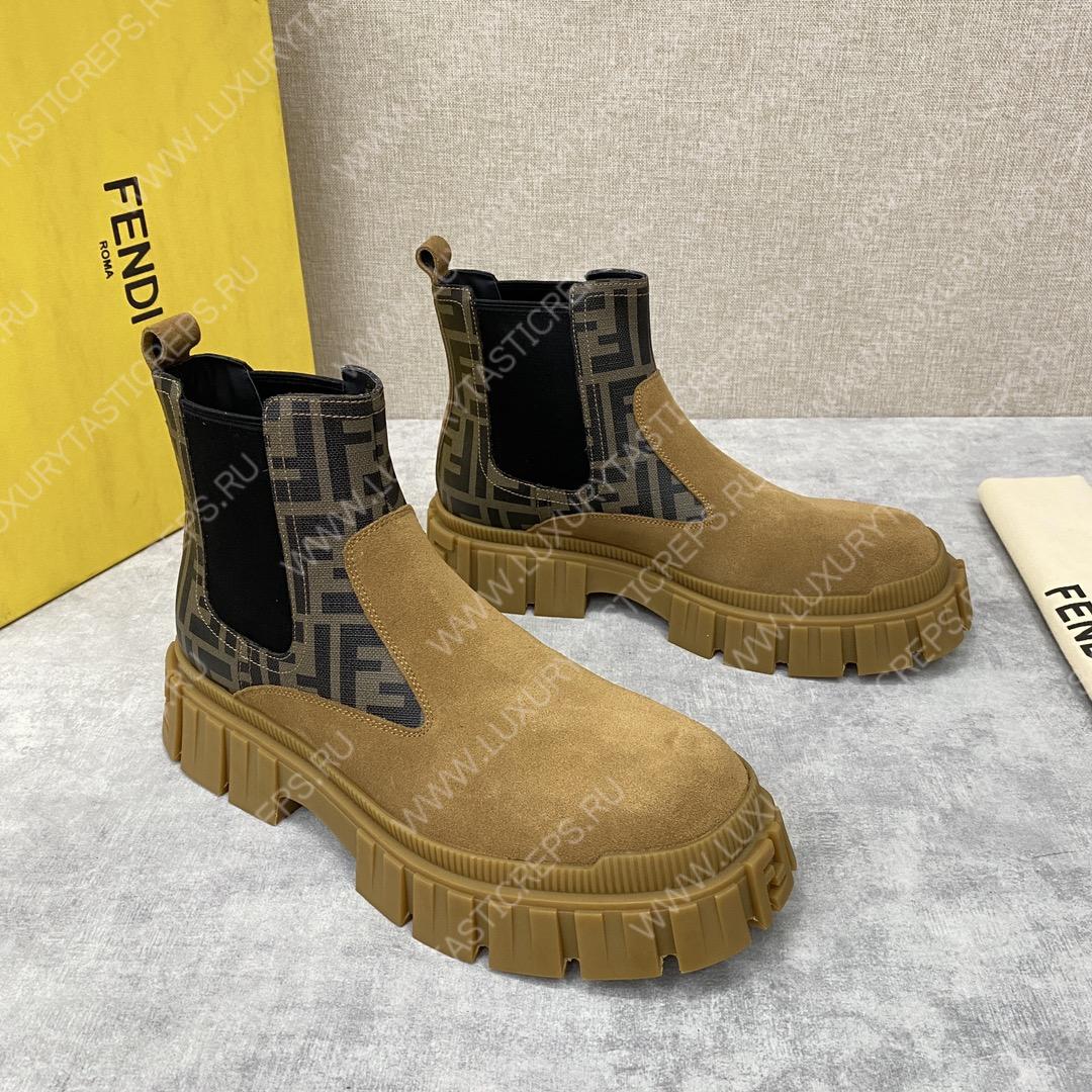 F**di chelsea boots light brown 7u1446ak