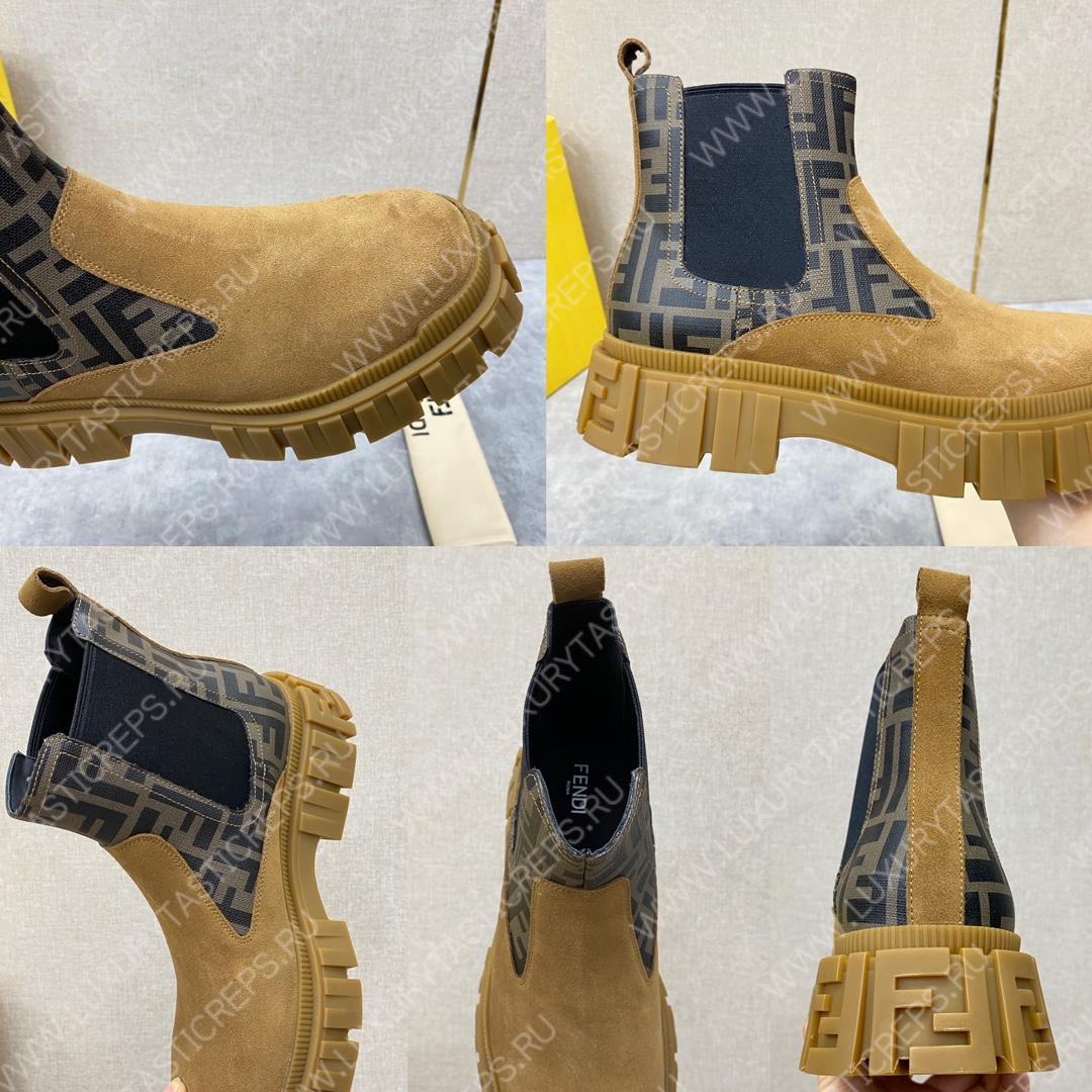 F**di chelsea boots light brown 7u1446ak