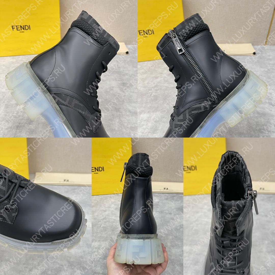 F**di ankle boots black 7u1458