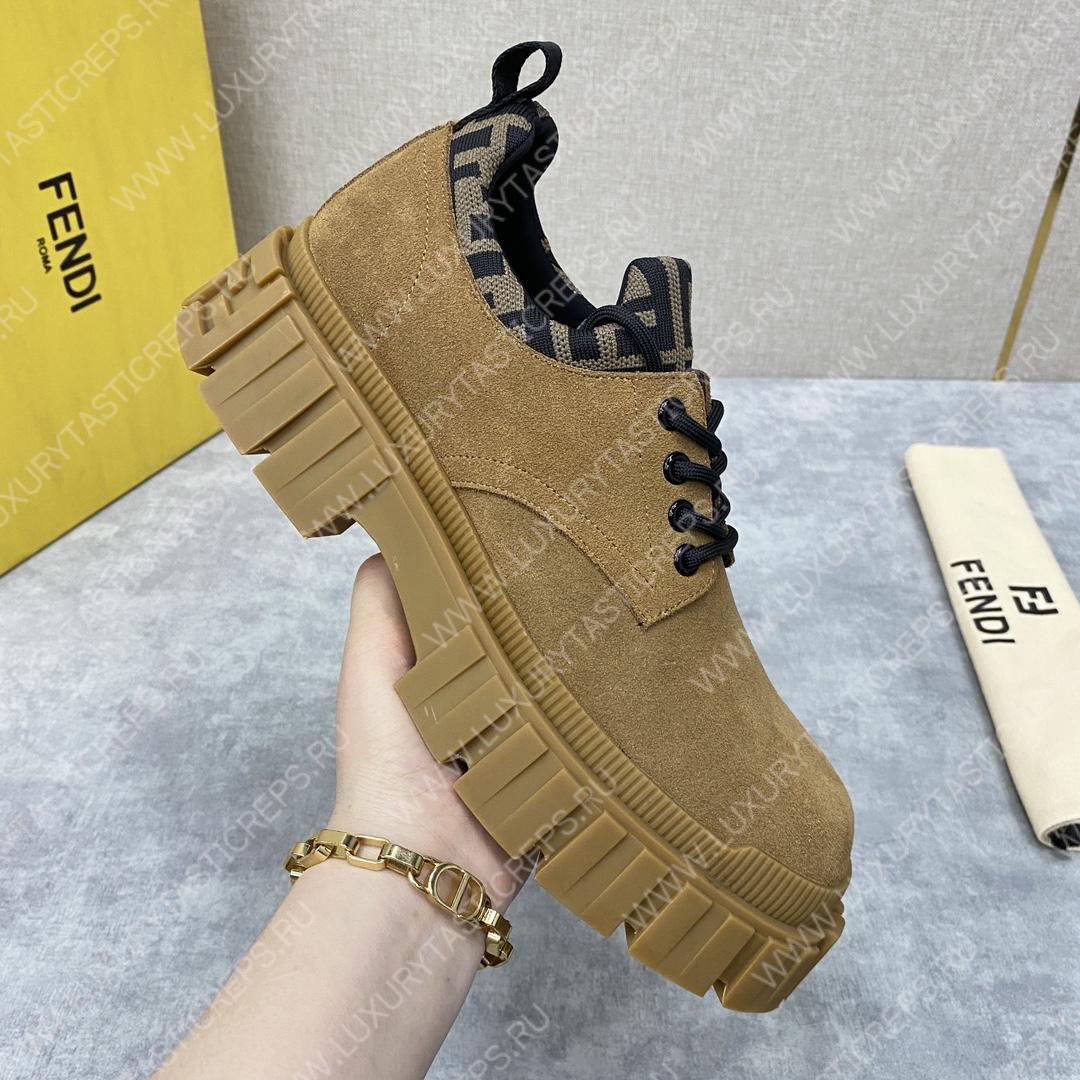 F**di lace-ups light brown 7l1459ad