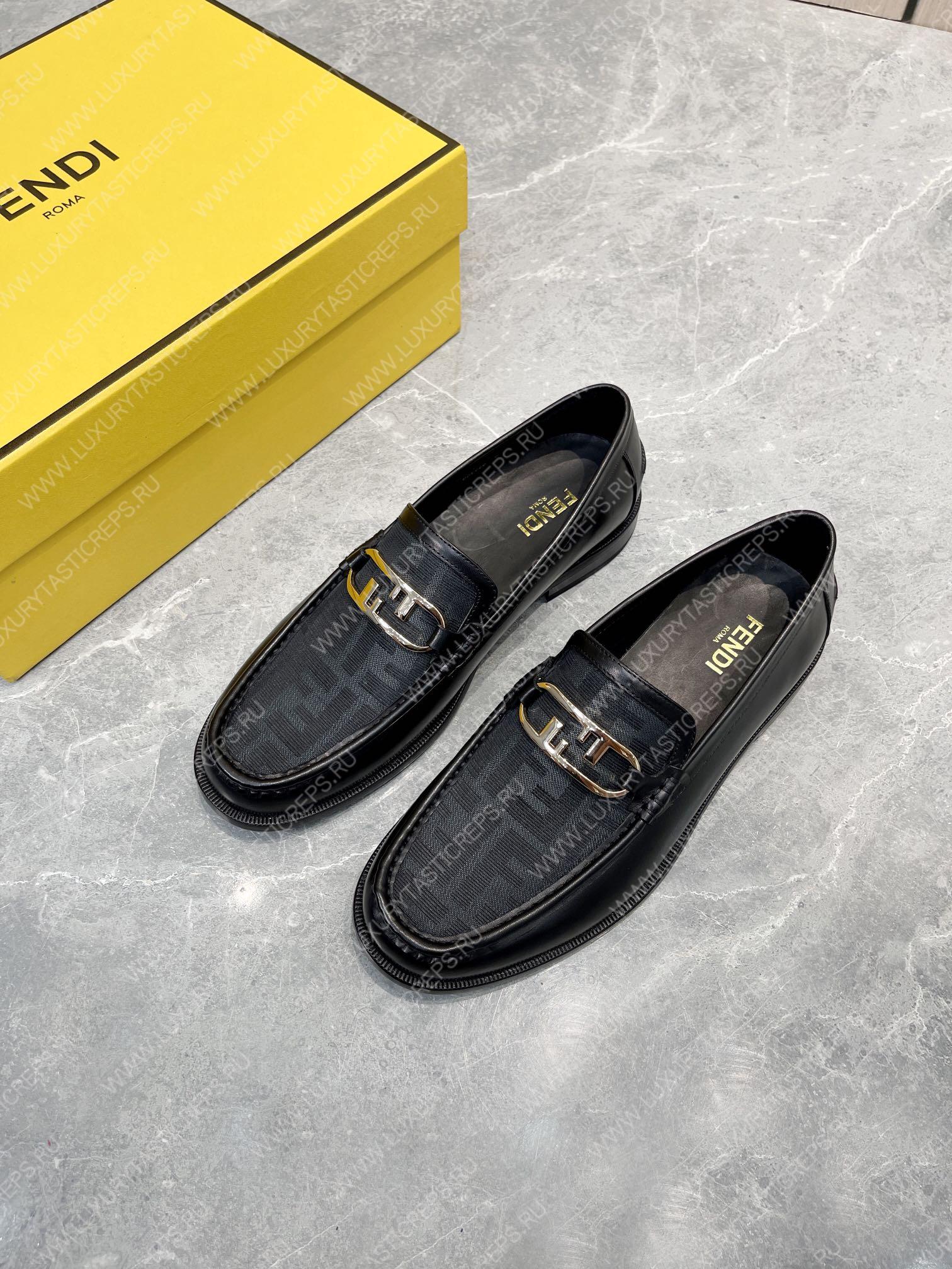 F**di o’lock driving loafers black 7d1561a
