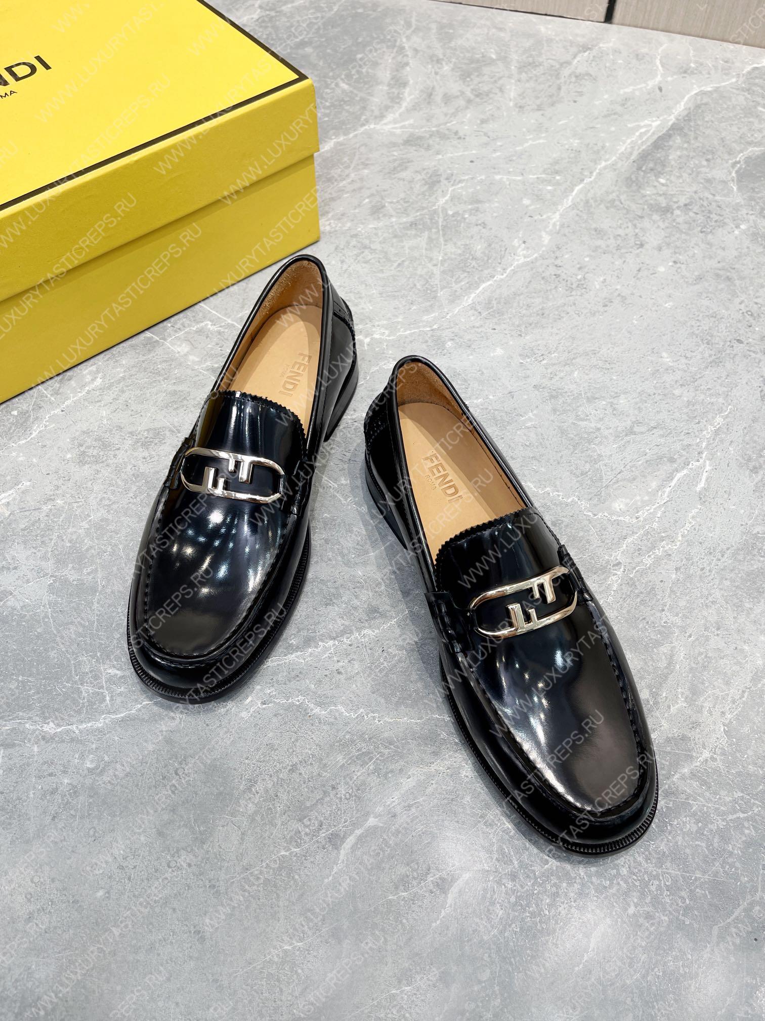 F**di o’lock driving loafers black 7d1561a