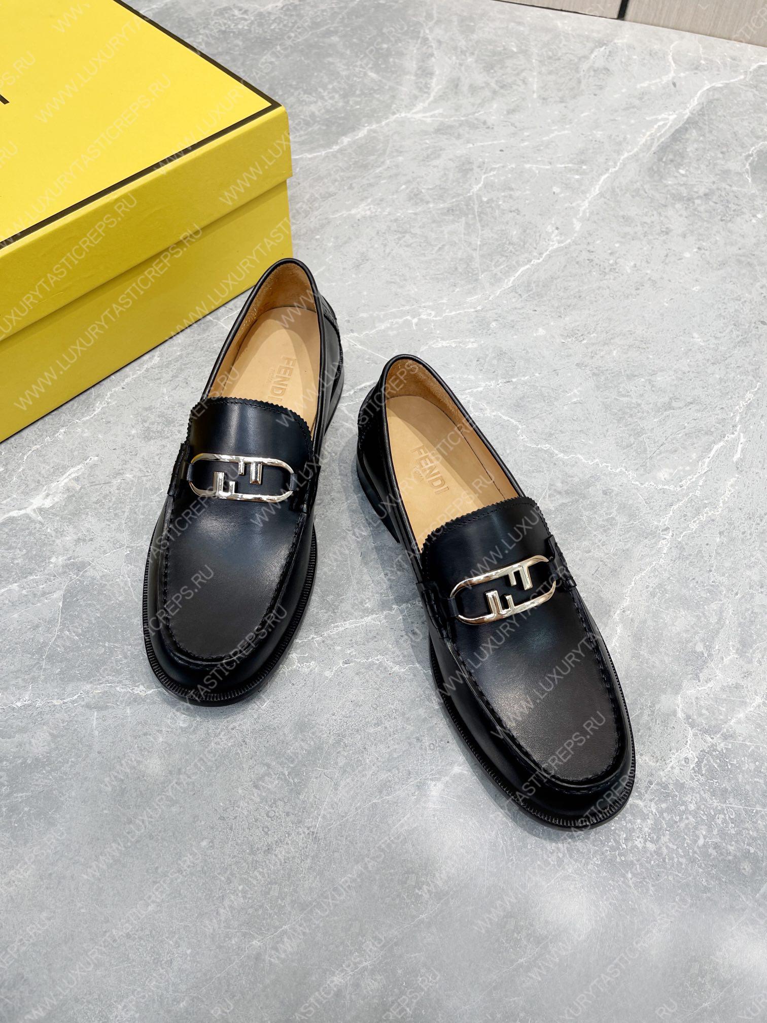 F**di loafers black 7d1546ak1uf0abb