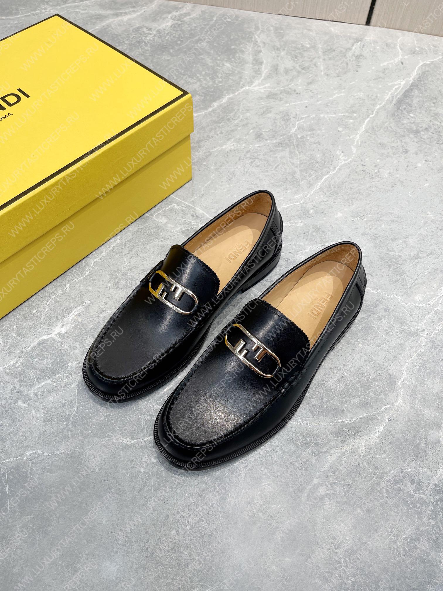 F**di loafers black 7d1546ak1uf0abb