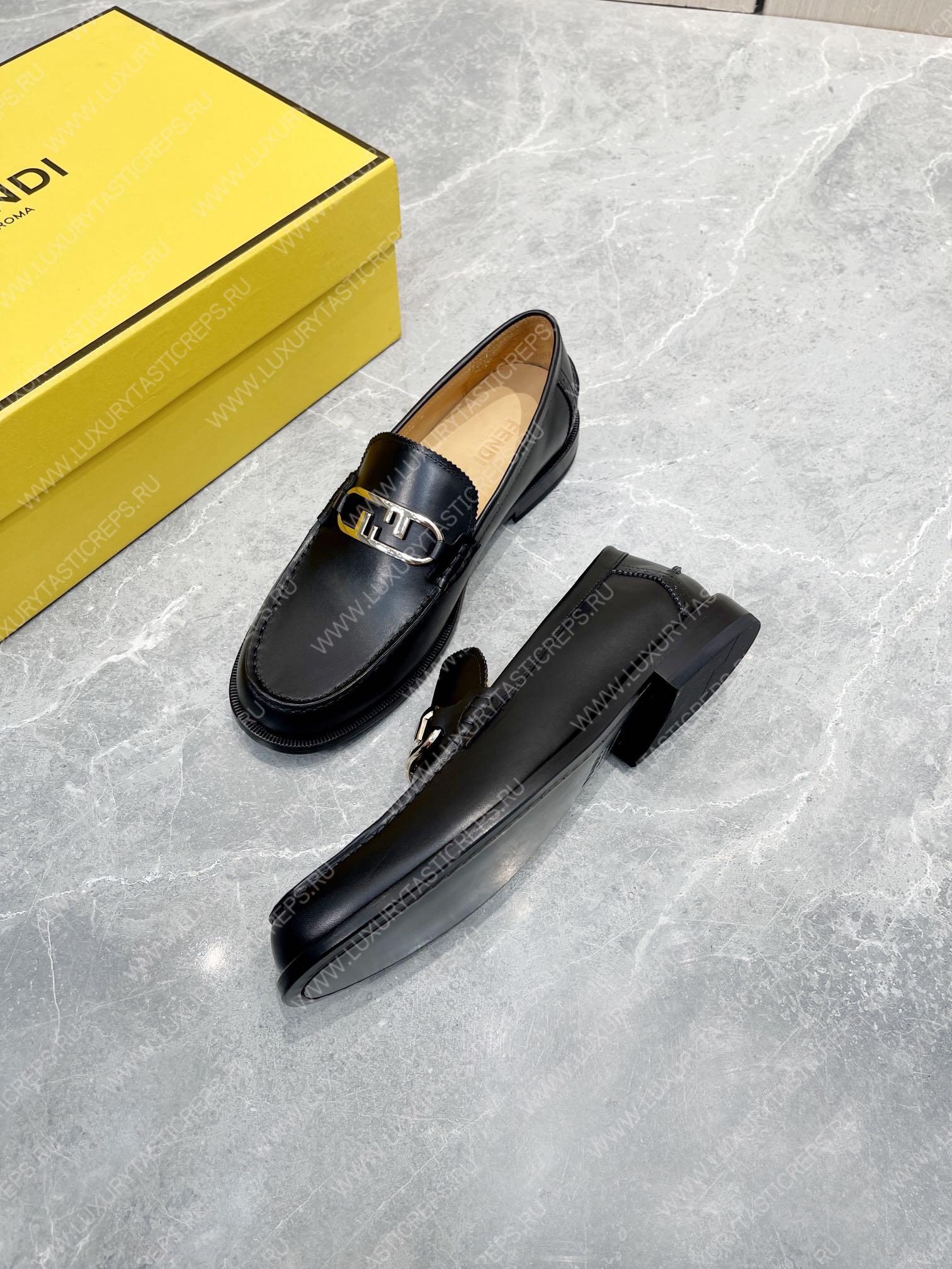 F**di loafers black 7d1546ak1uf0abb