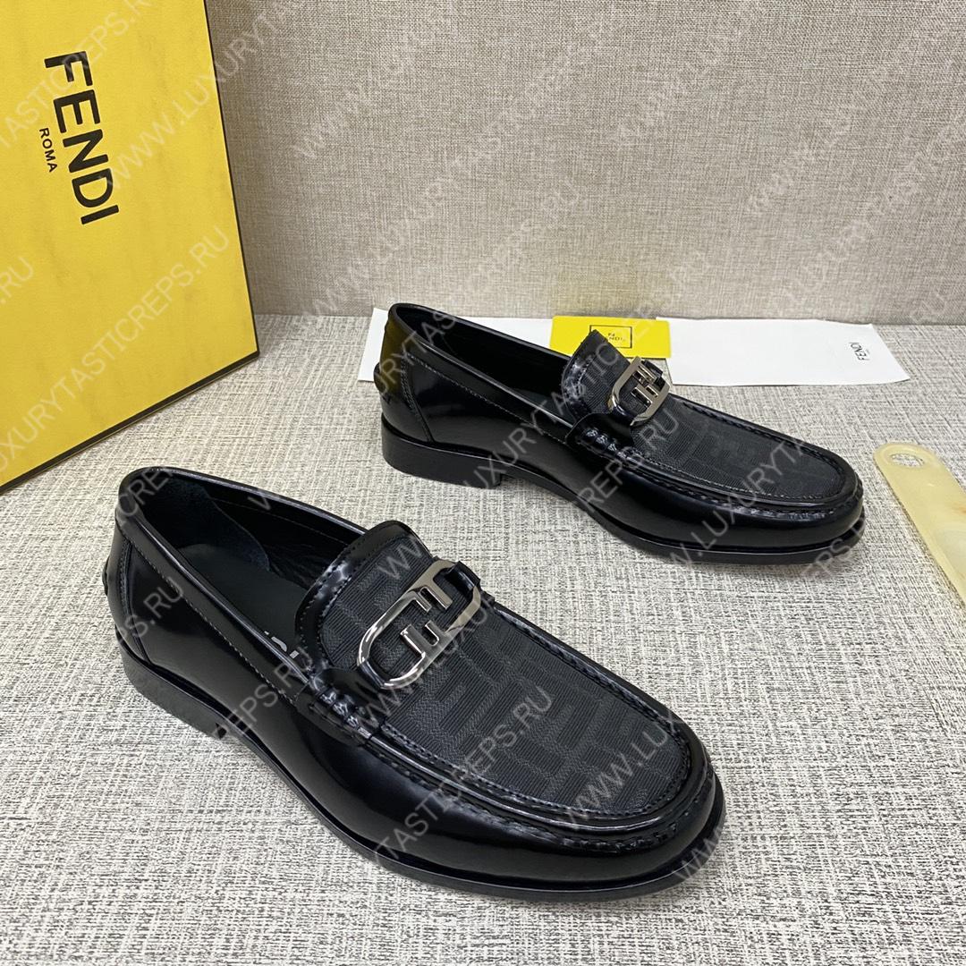 F**di o’lock driving loafers black 7d1561ajz