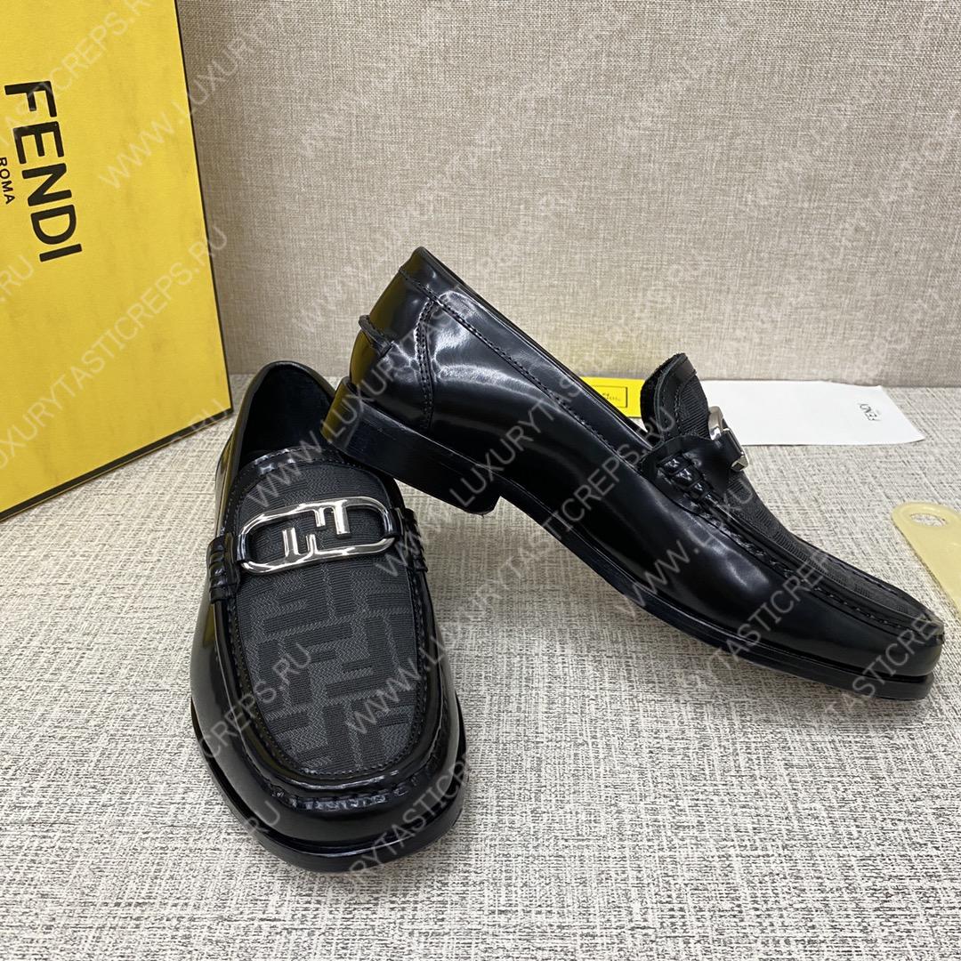 F**di o’lock driving loafers black 7d1561ajz