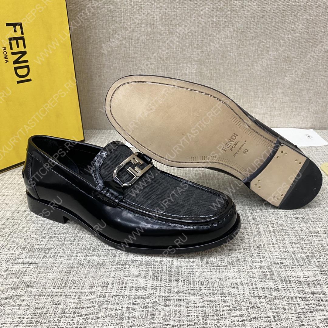 F**di o’lock driving loafers black 7d1561ajz