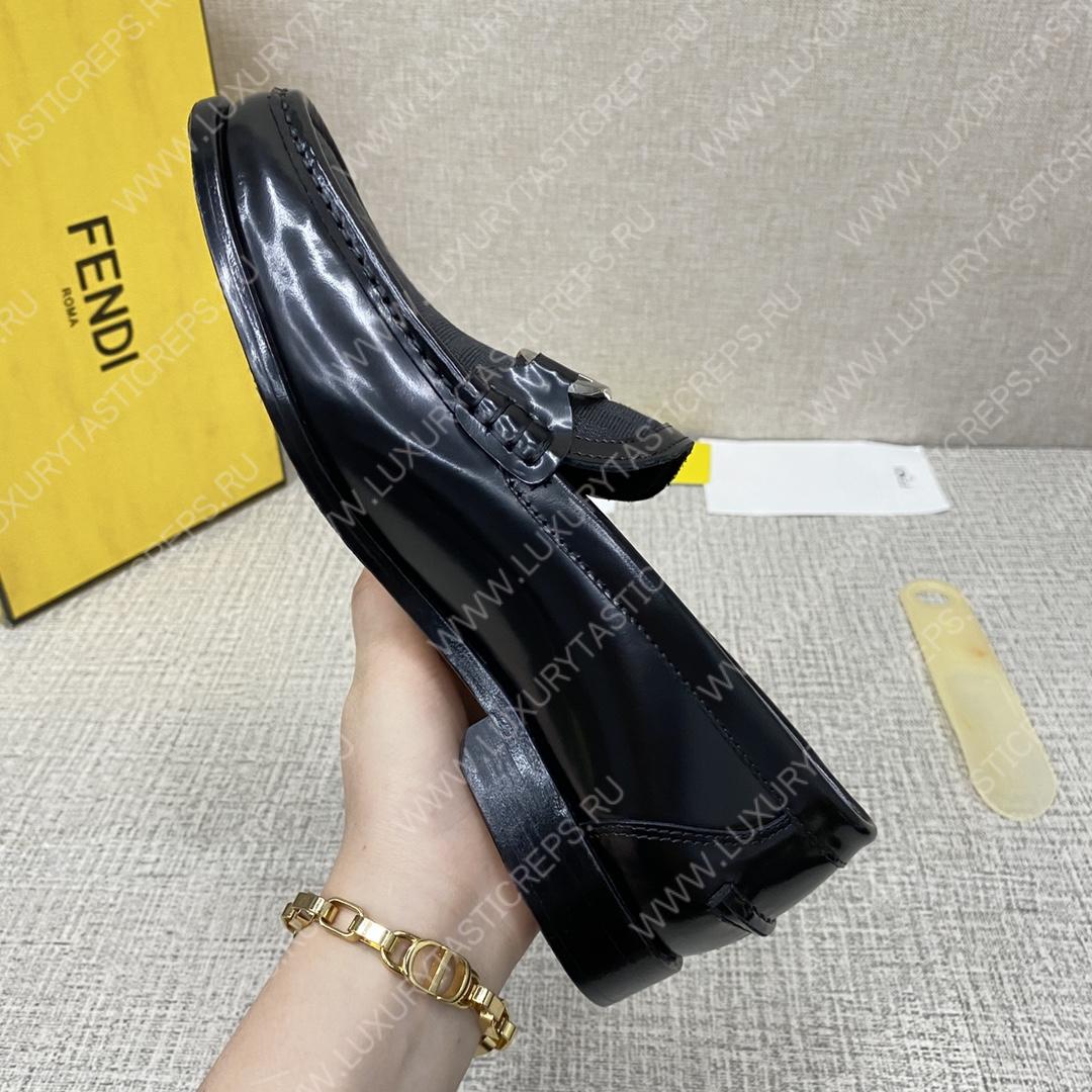 F**di o’lock driving loafers black 7d1561ajz