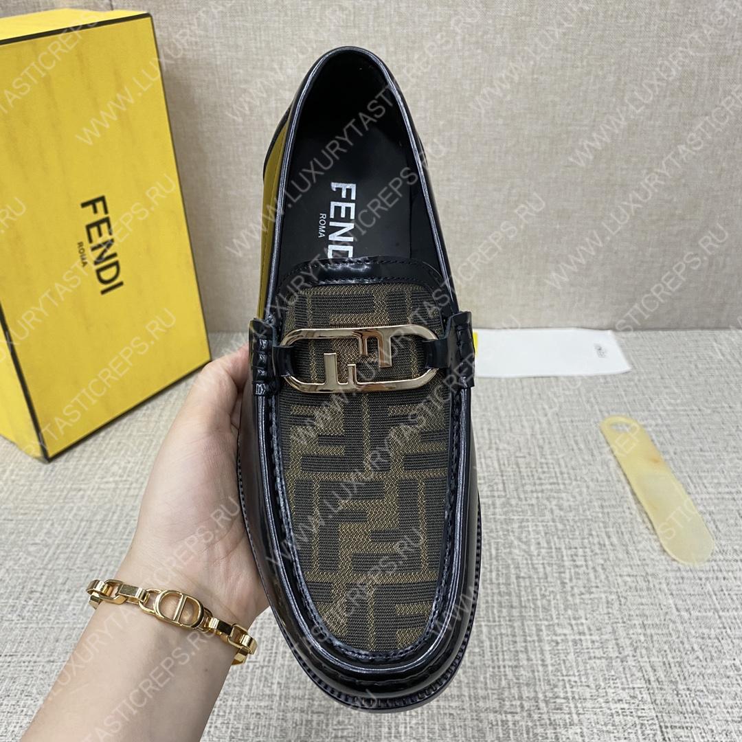 F**di o’lock driving loafers black 7d1561ajz