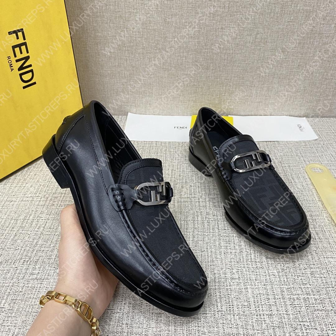 F**di o’lock driving loafers black 7d1561ajz