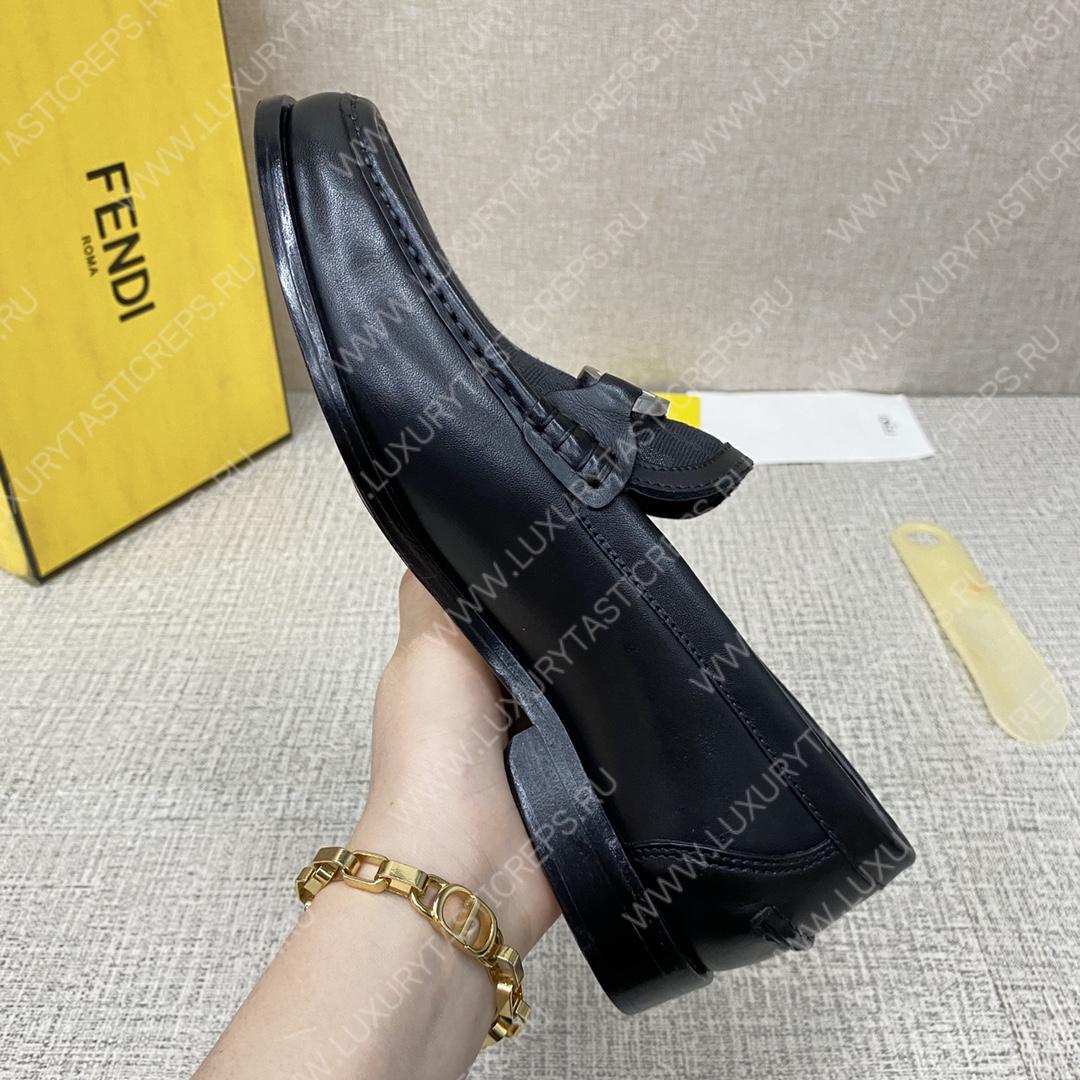 F**di o’lock driving loafers black 7d1561ajz