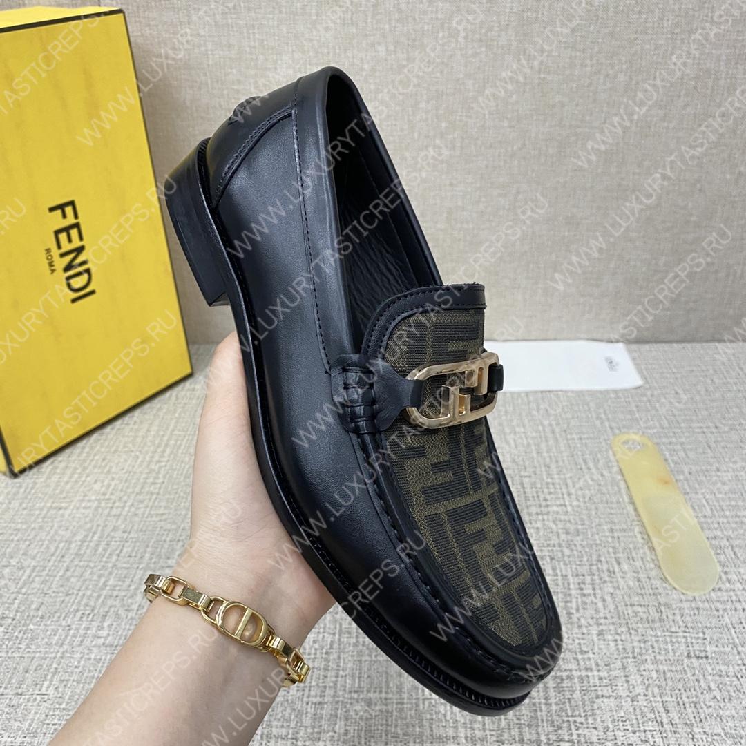 F**di o’lock driving loafers black 7d1561ajz