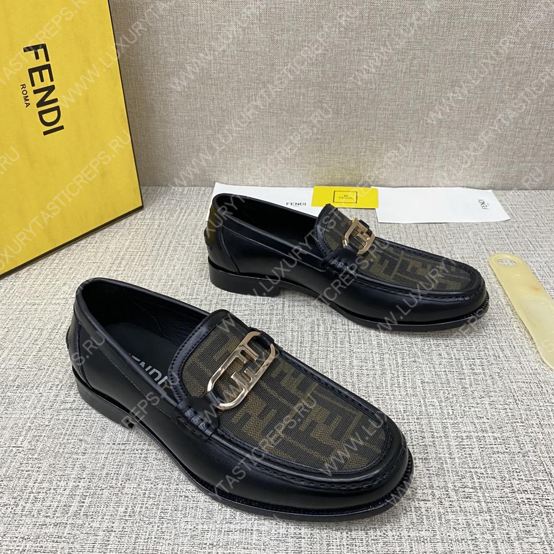 F**di o’lock driving loafers black 7d1561ajz