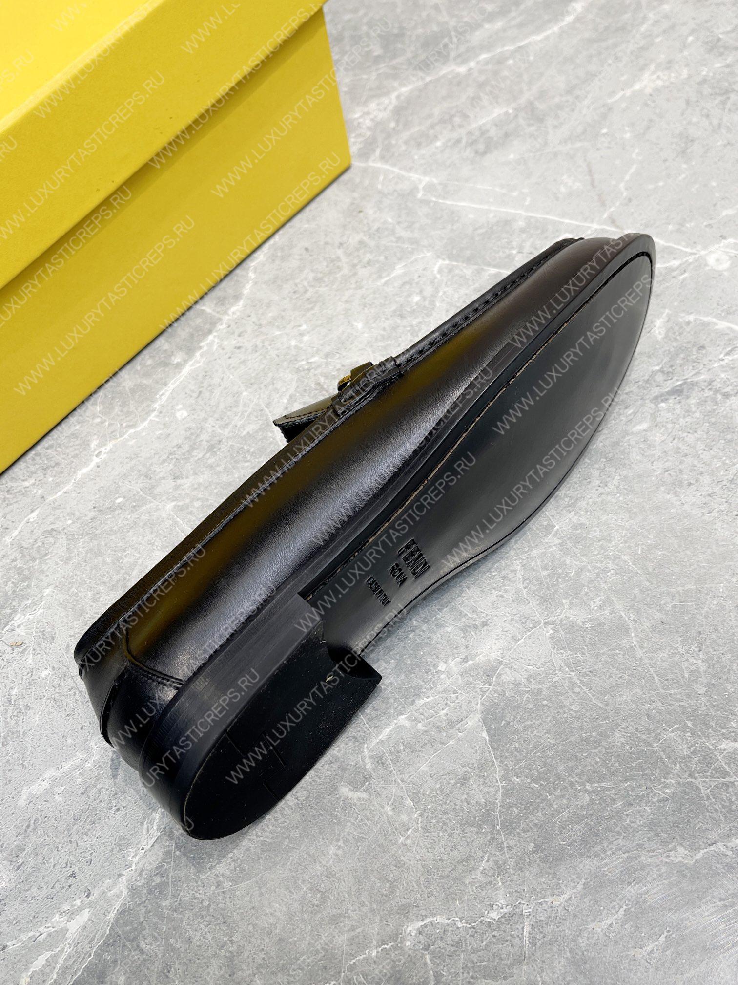 F**di leather loafers black 7d1667