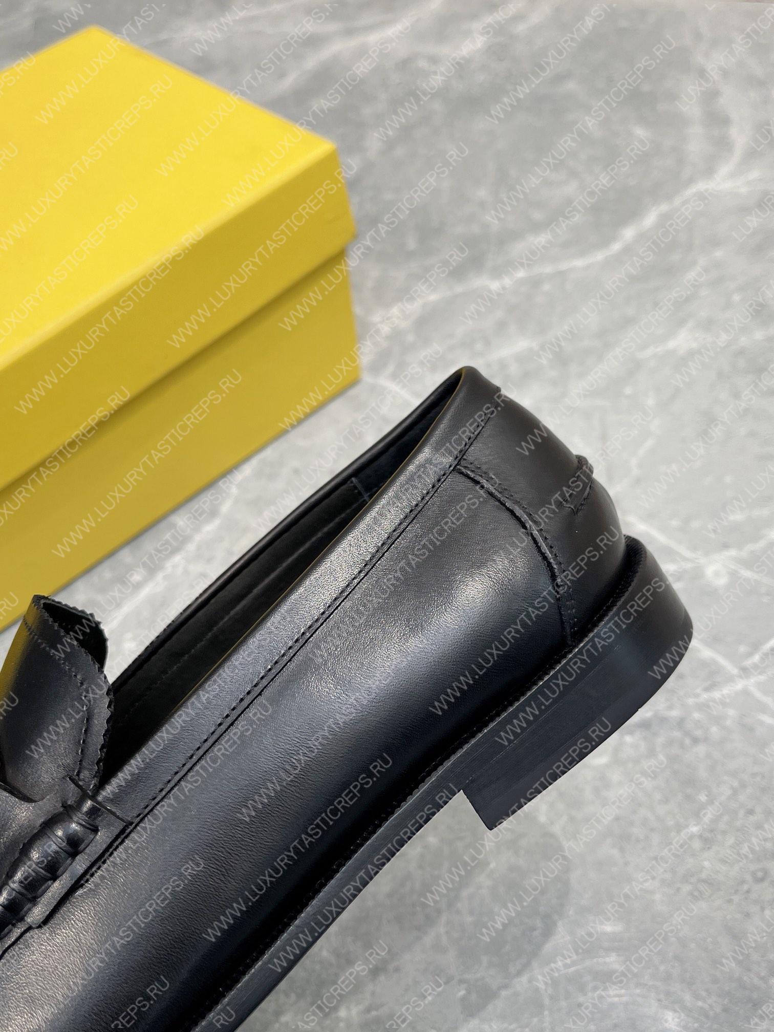 F**di leather loafers black 7d1667