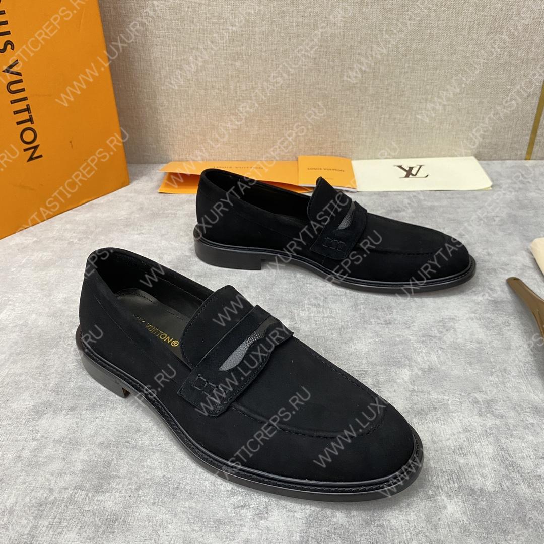 l**is V*t*n flex loafer black 1a9hpp